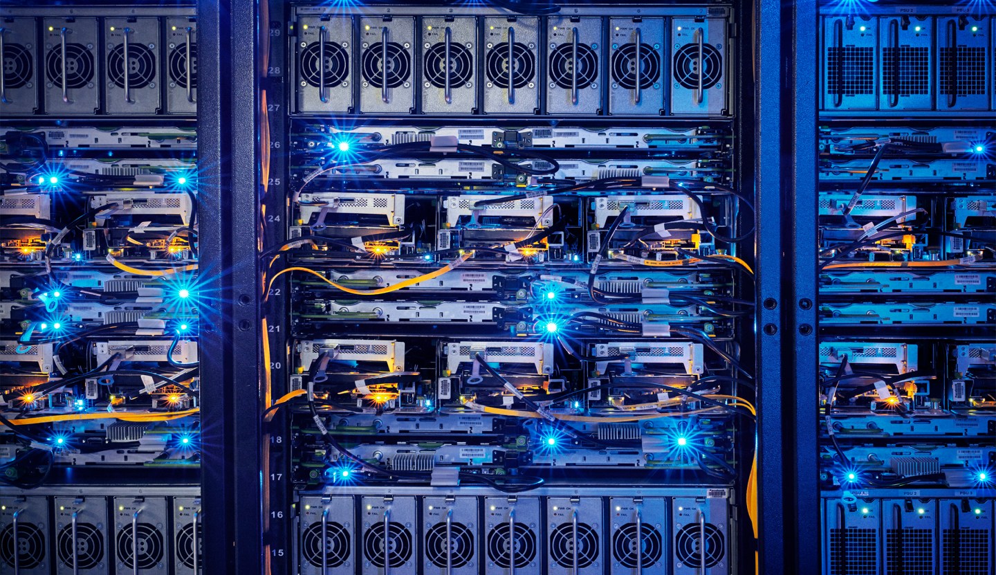 he equipment is reduced to its basics so it runs cooler. It can also be easily accessed and repaired quickly. A few years ago, it took an hour to repair a server hard drive, now it's down to two minutes.