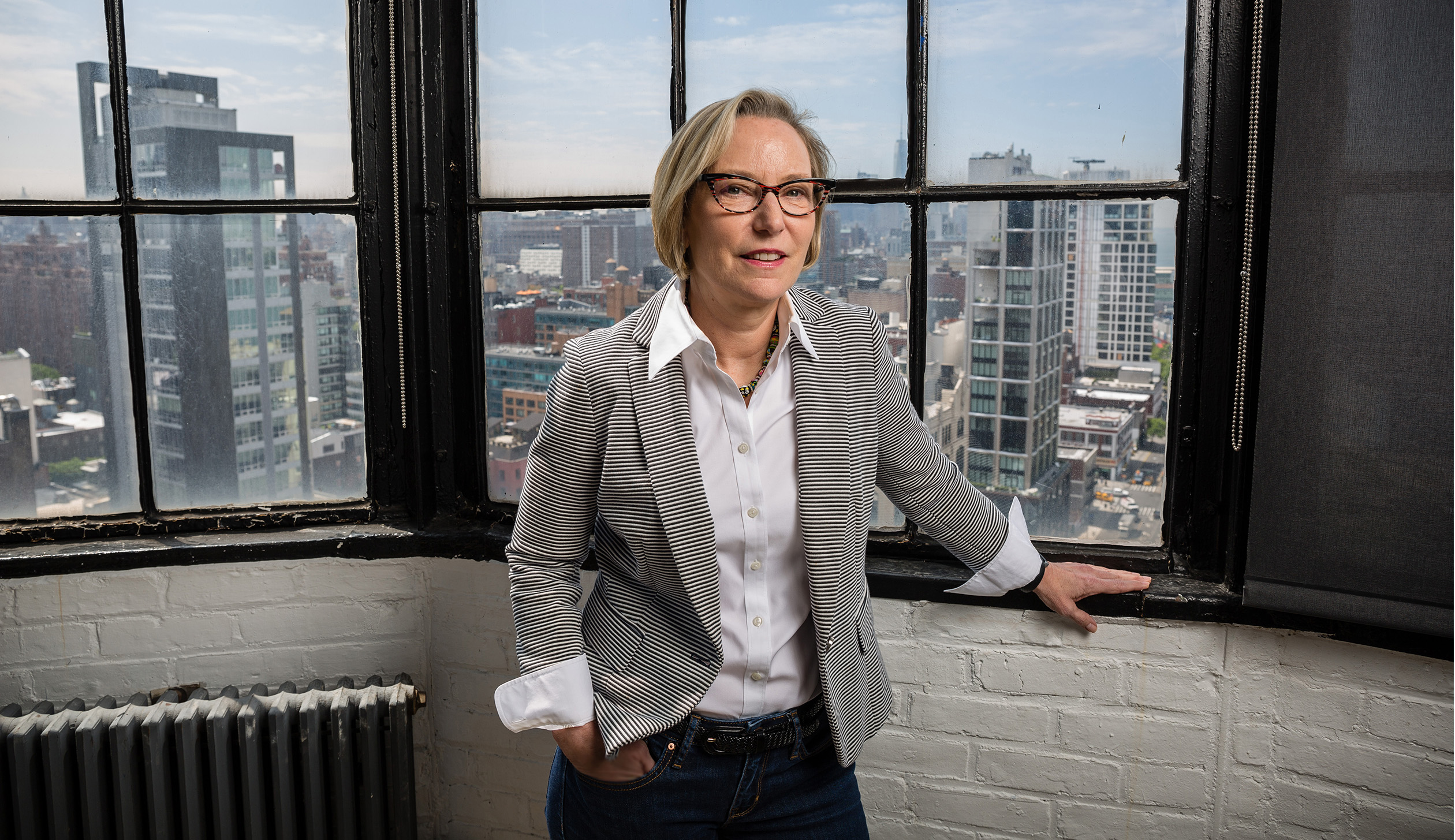 Sandra (Sandi) E. Peterson, Executive Vice President, Group Worldwide Chairman for Johnson and Johnson. At the J&J Global Strategic Design Office, New York, Thursday 19 May 2016.Credit: Timothy Fadek / Redux Pictures