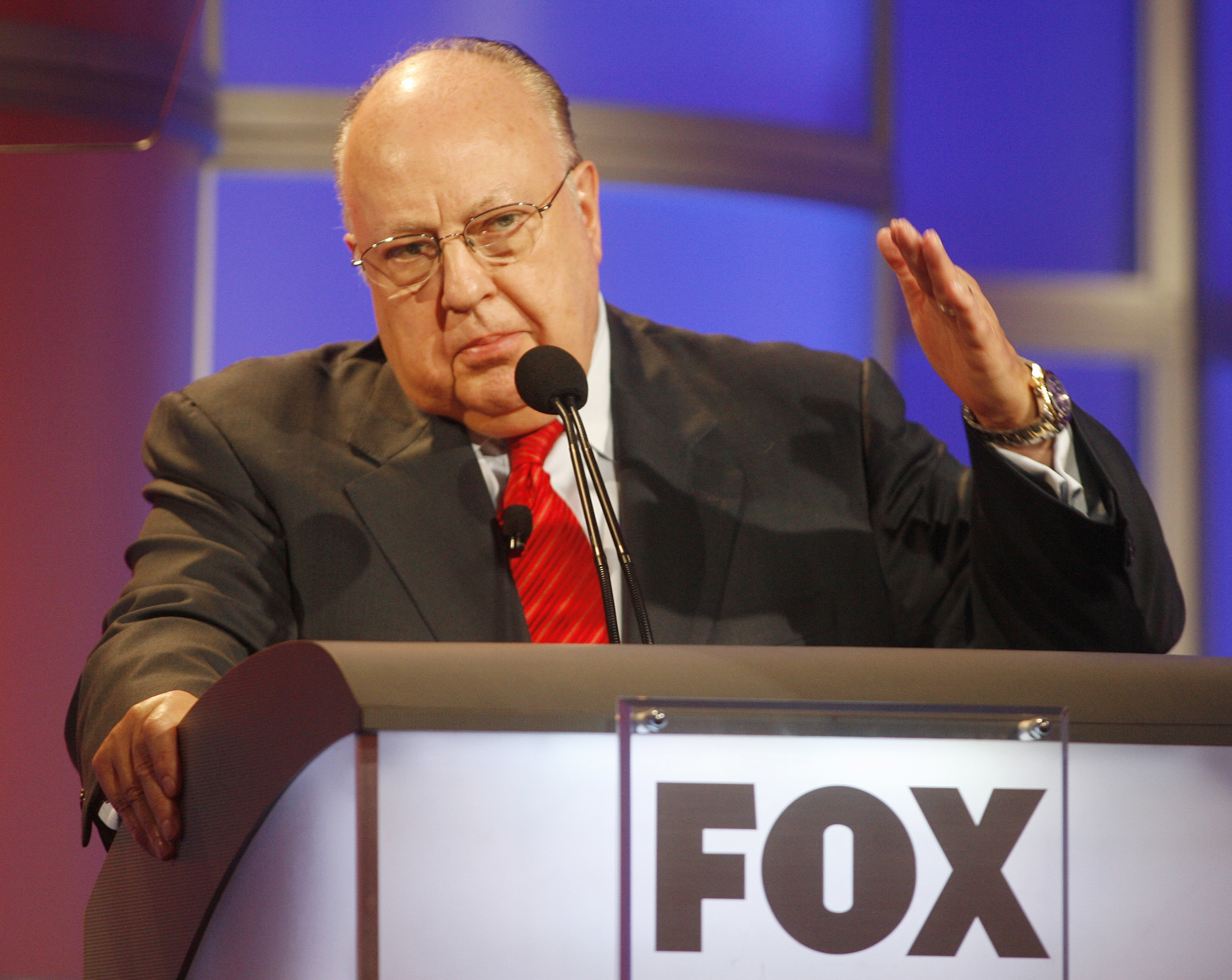 File photo of Roger Ailes, chairman and CEO of Fox News in Pasadena