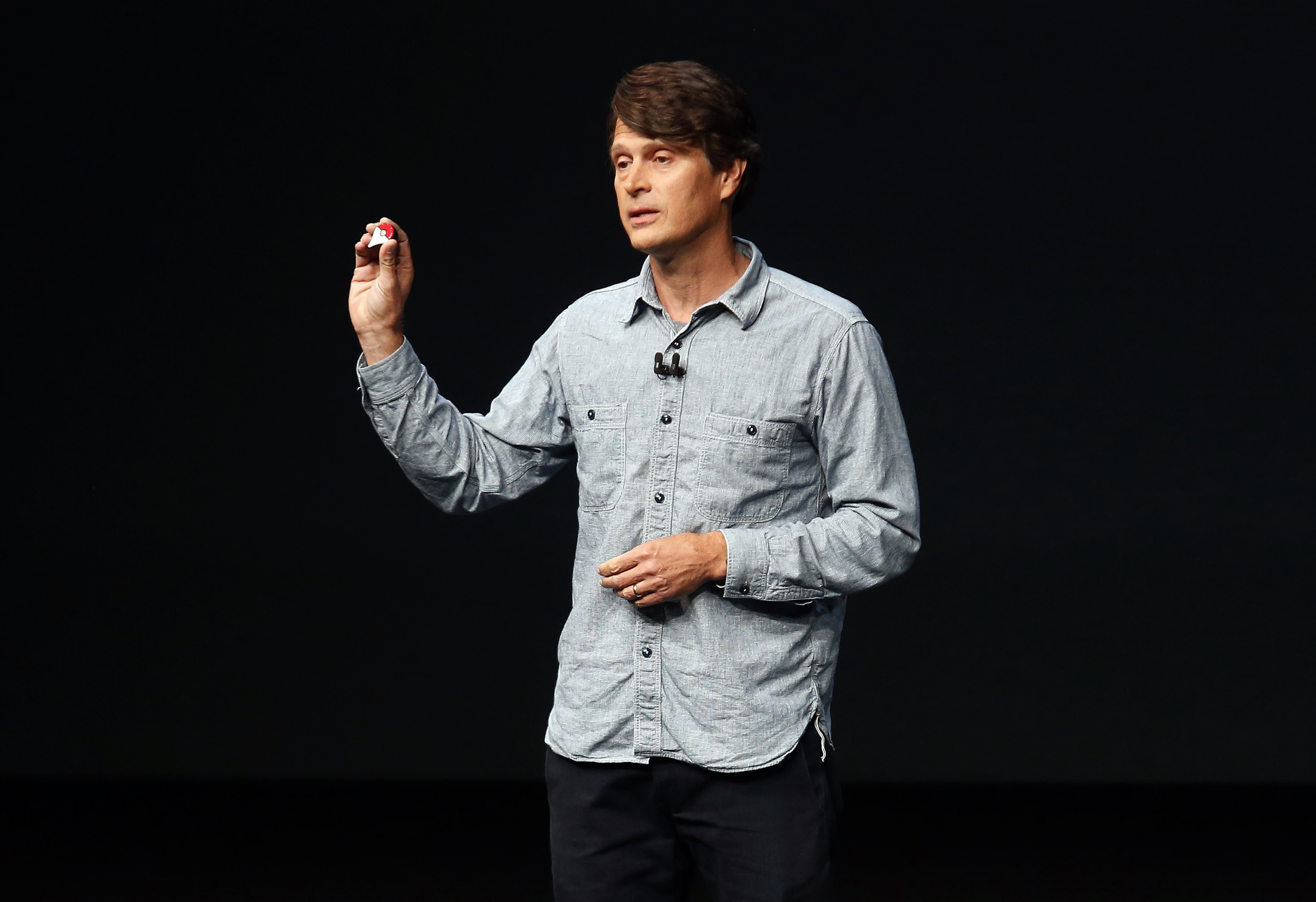 John Hanke announces Pokemon Go will be released for Apple Watch during a media event in San Francisco