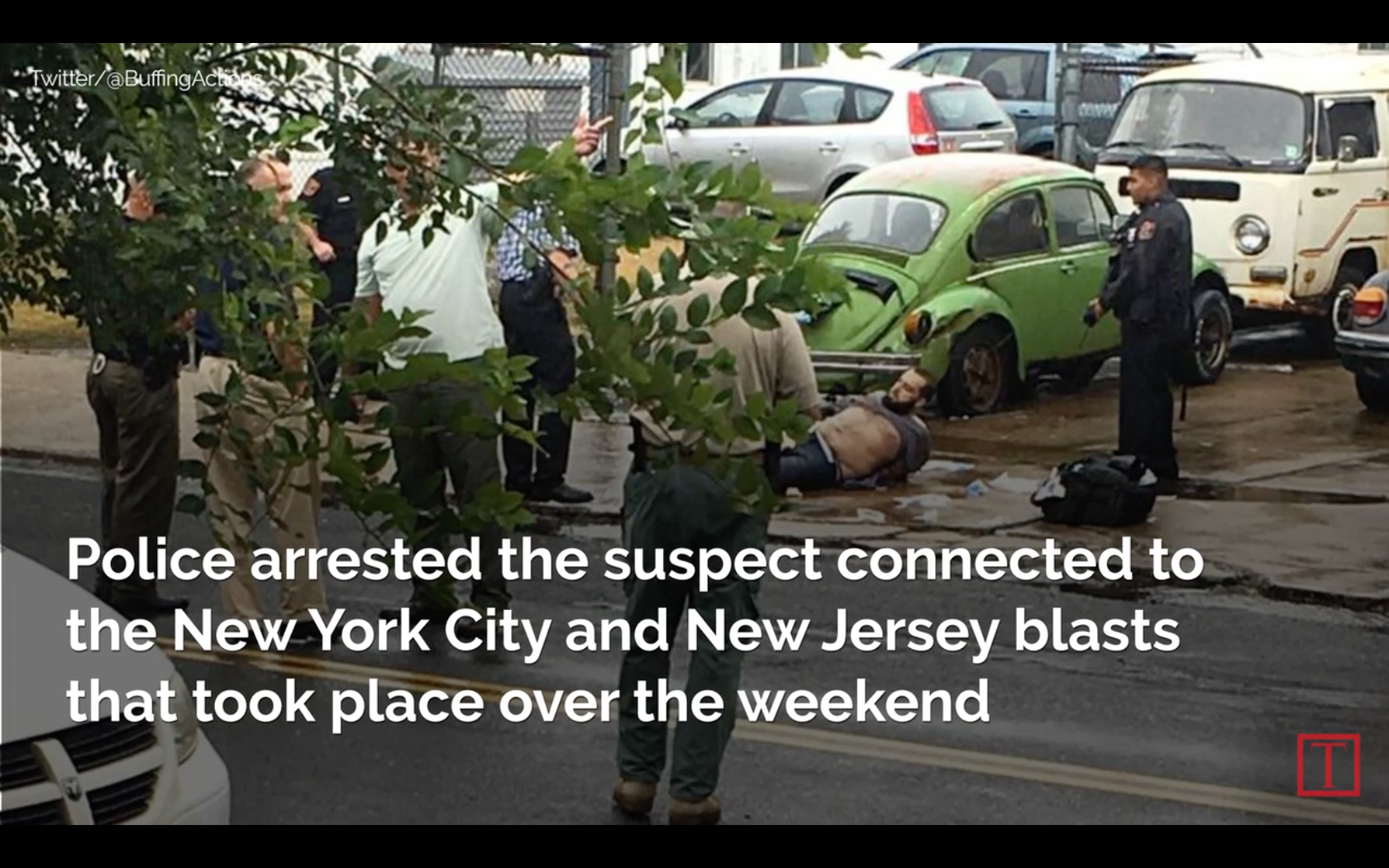 Thumbnail for NY/NJ bombing suspect capture video.