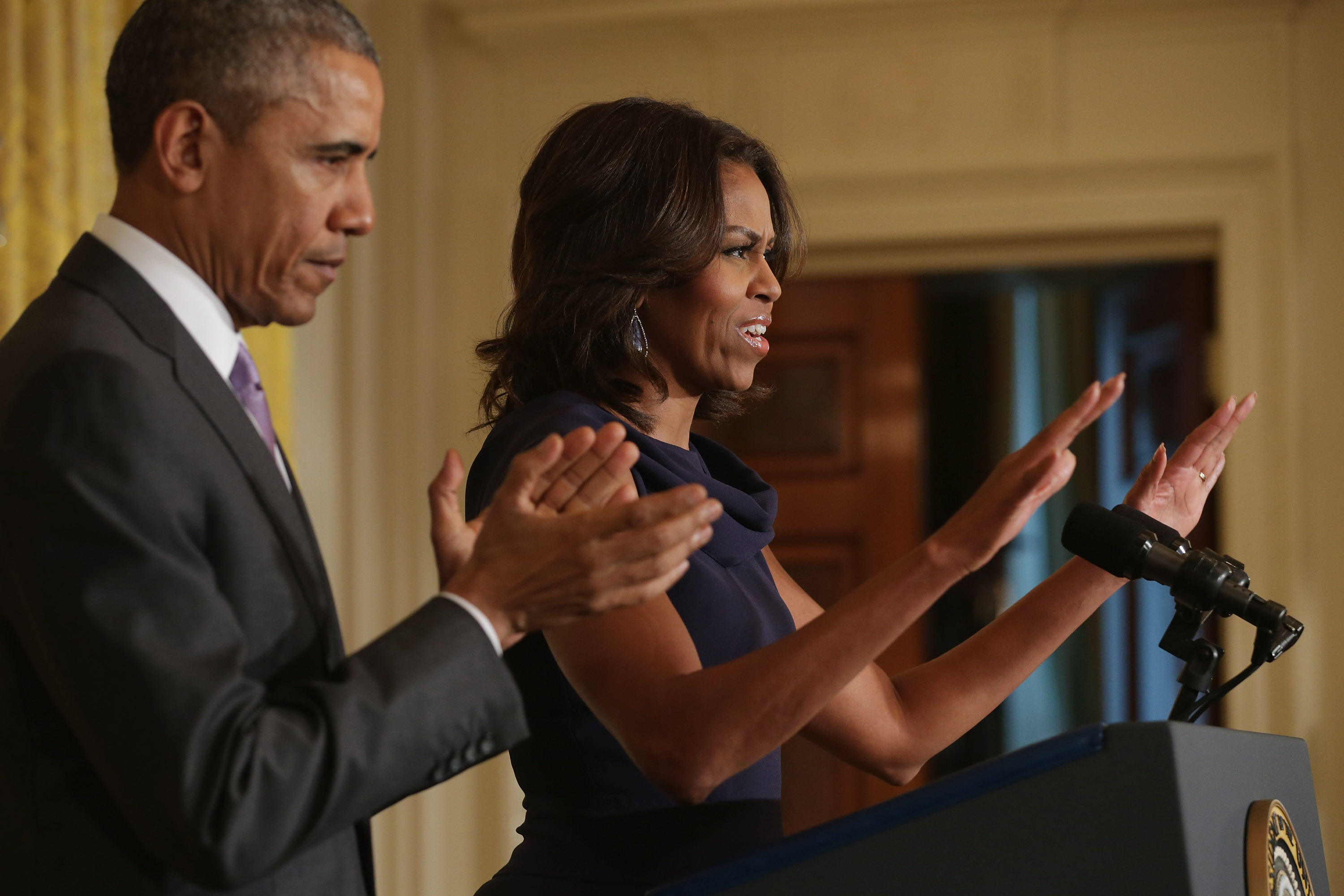President And Mrs. Obama Discuss Efforts To Help Adolescent Girls Worldwide