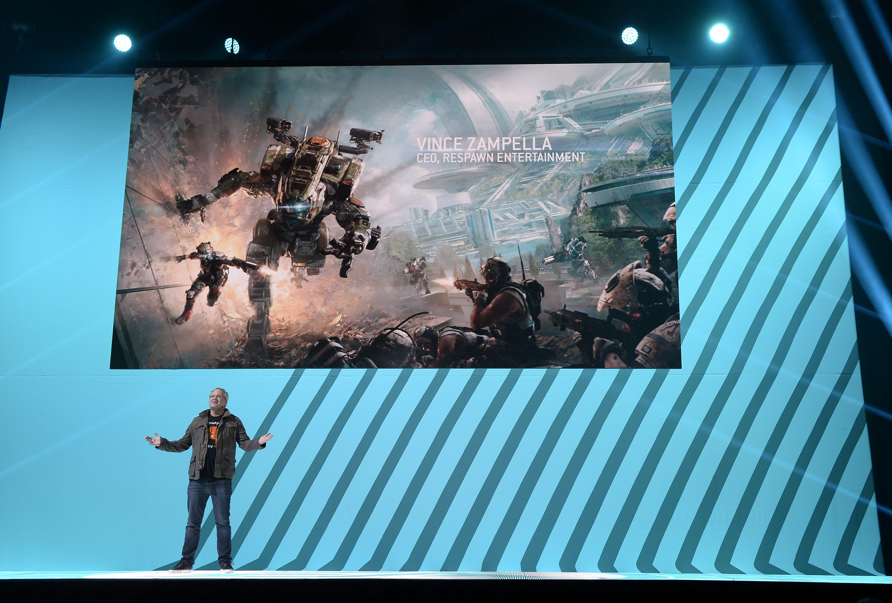 Game Maker Electronic Arts (EA) Hosts Its Annual Press Conference In Los Angeles