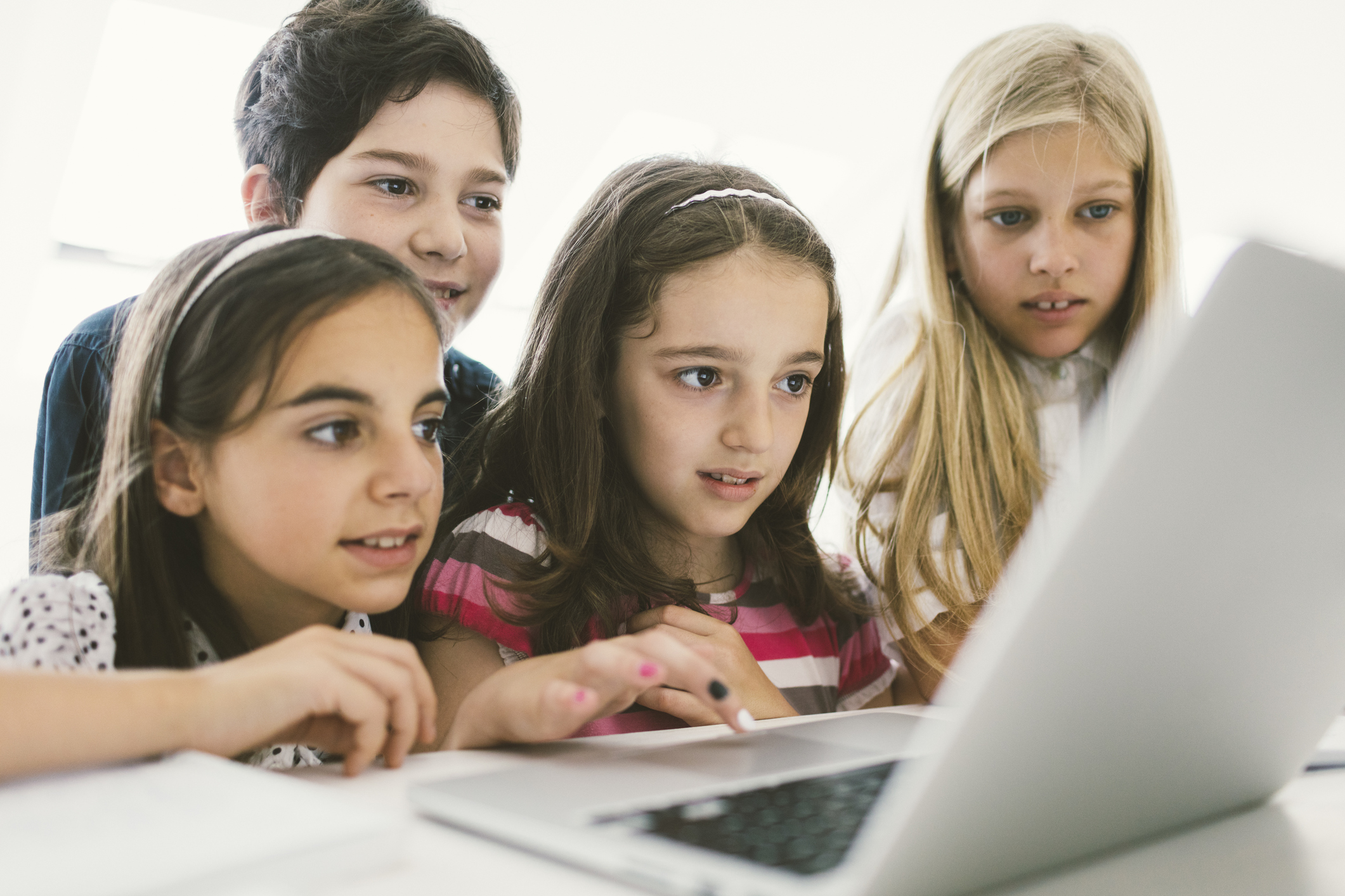 Kids Coding In School.