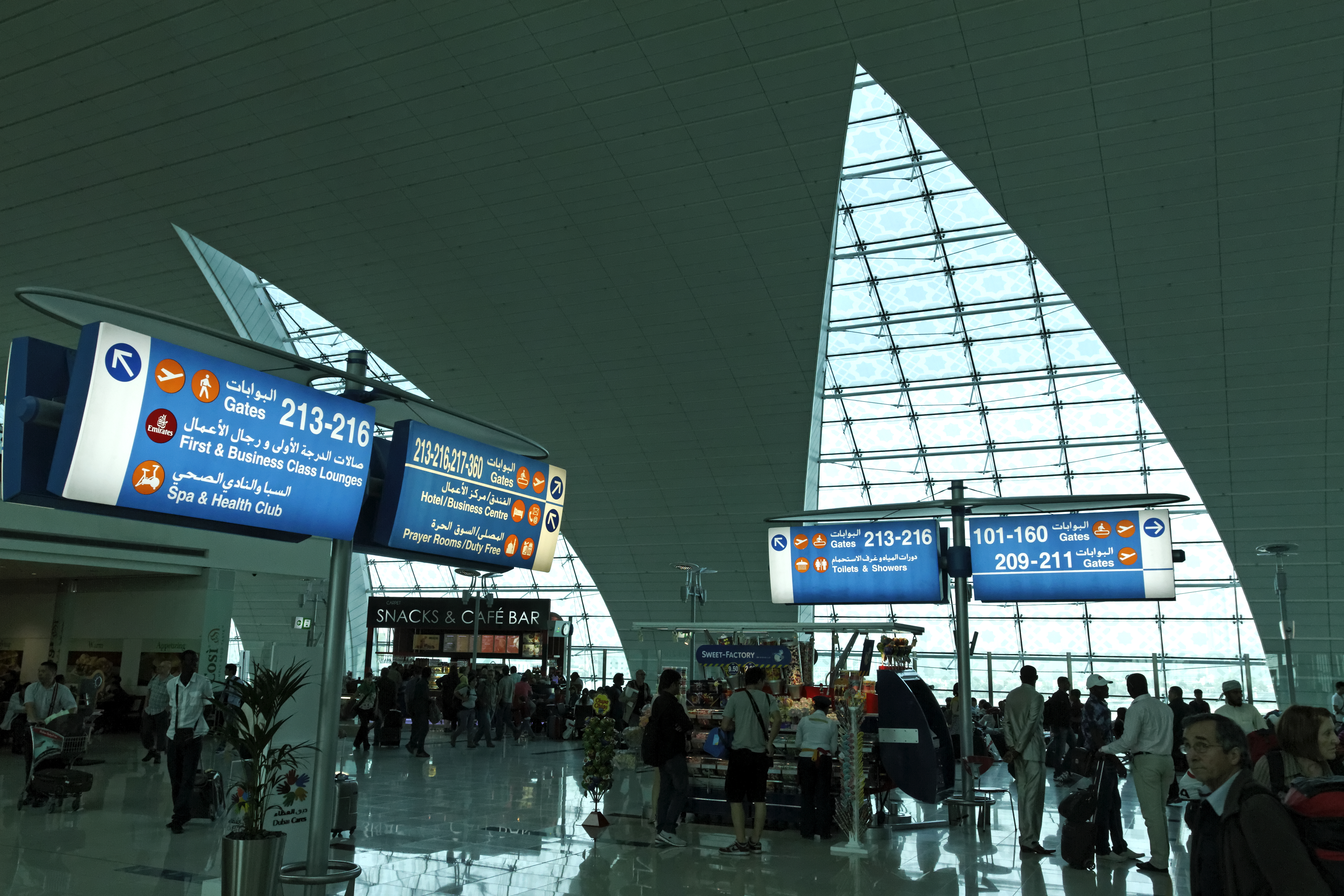 Transit area at Dubai International Airport