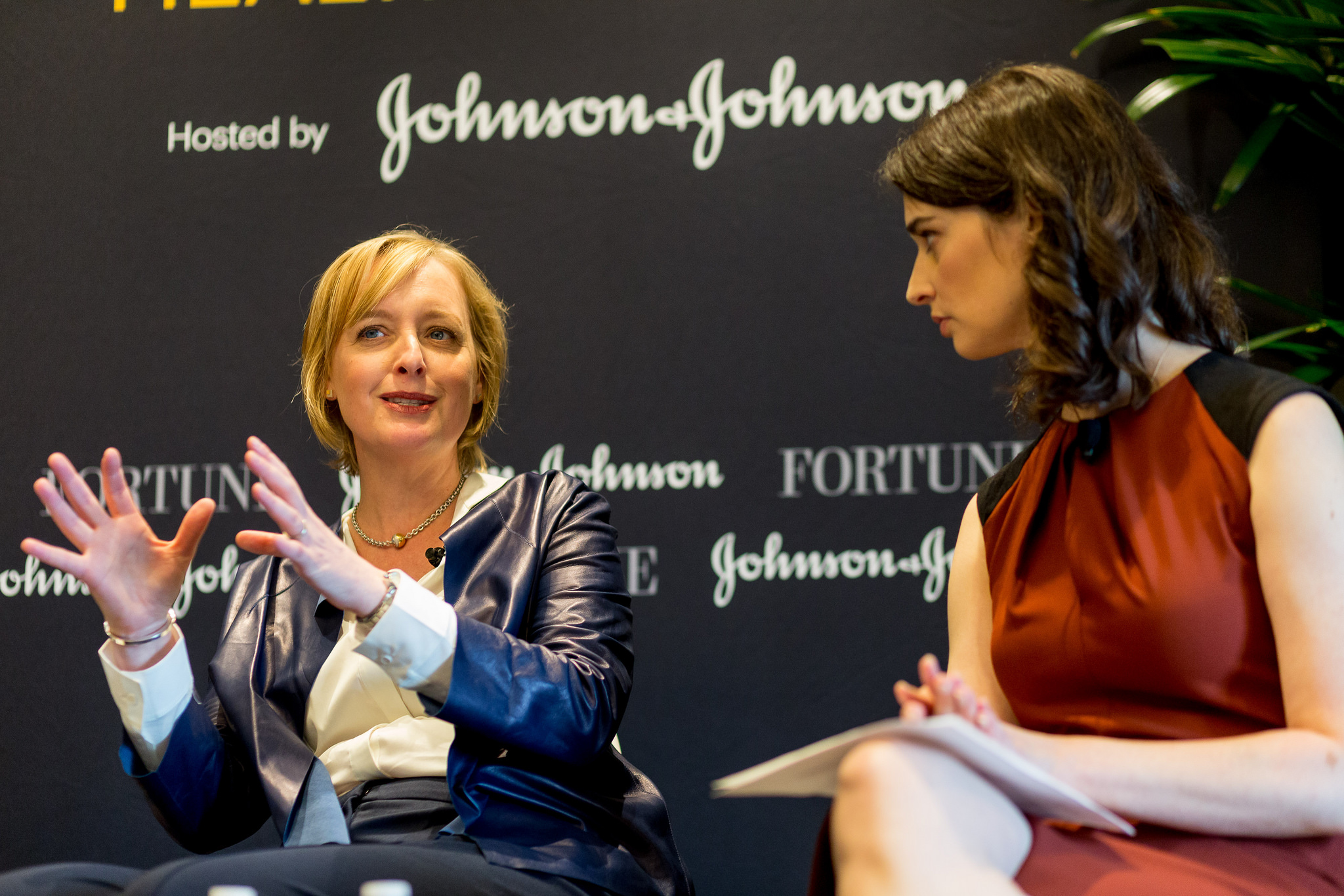 Julie Sweet, Group CEO of Accenture North America speaks with Fortune senior writer Beth Kowitt on Monday at Fortune's Most Powerful Women conference in Laguna Niguel, California.