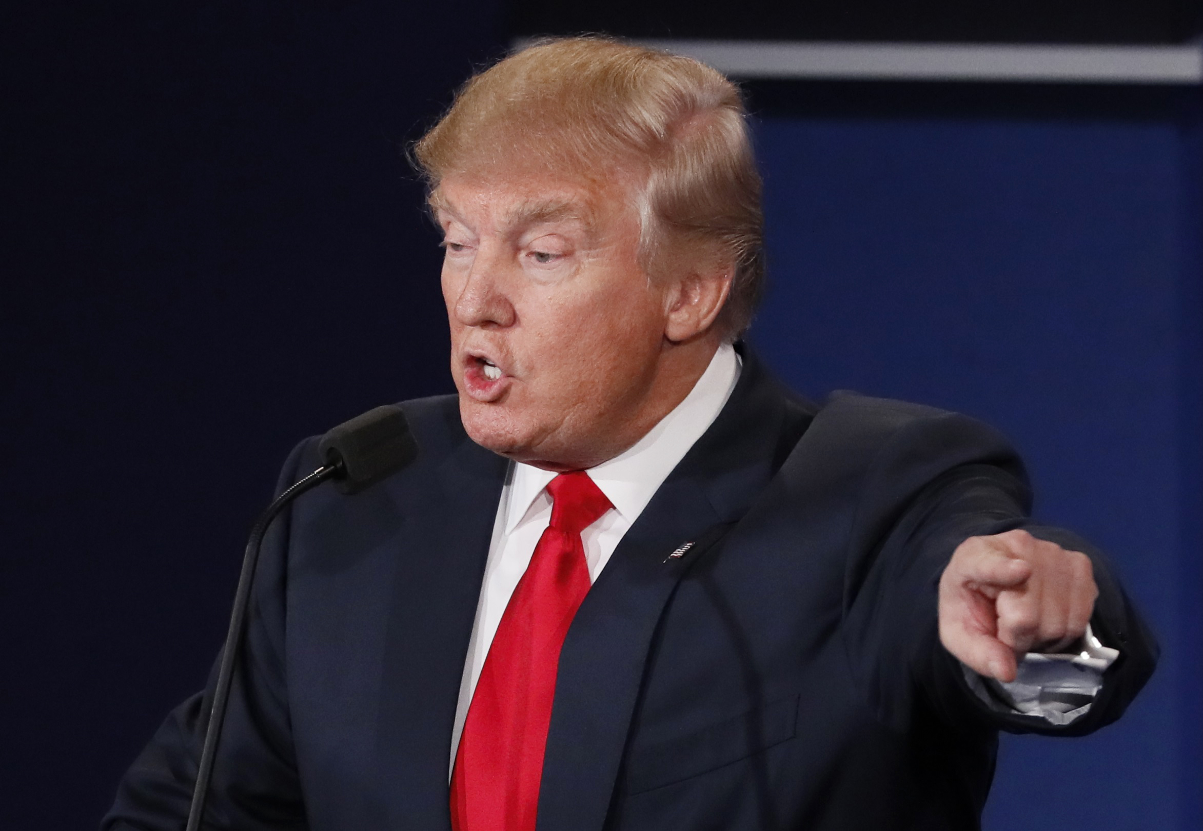 Republican U.S. presidential nominee Donald Trump speaks during the third and final 2016 presidential campaign debate at UNLV in Las Vegas