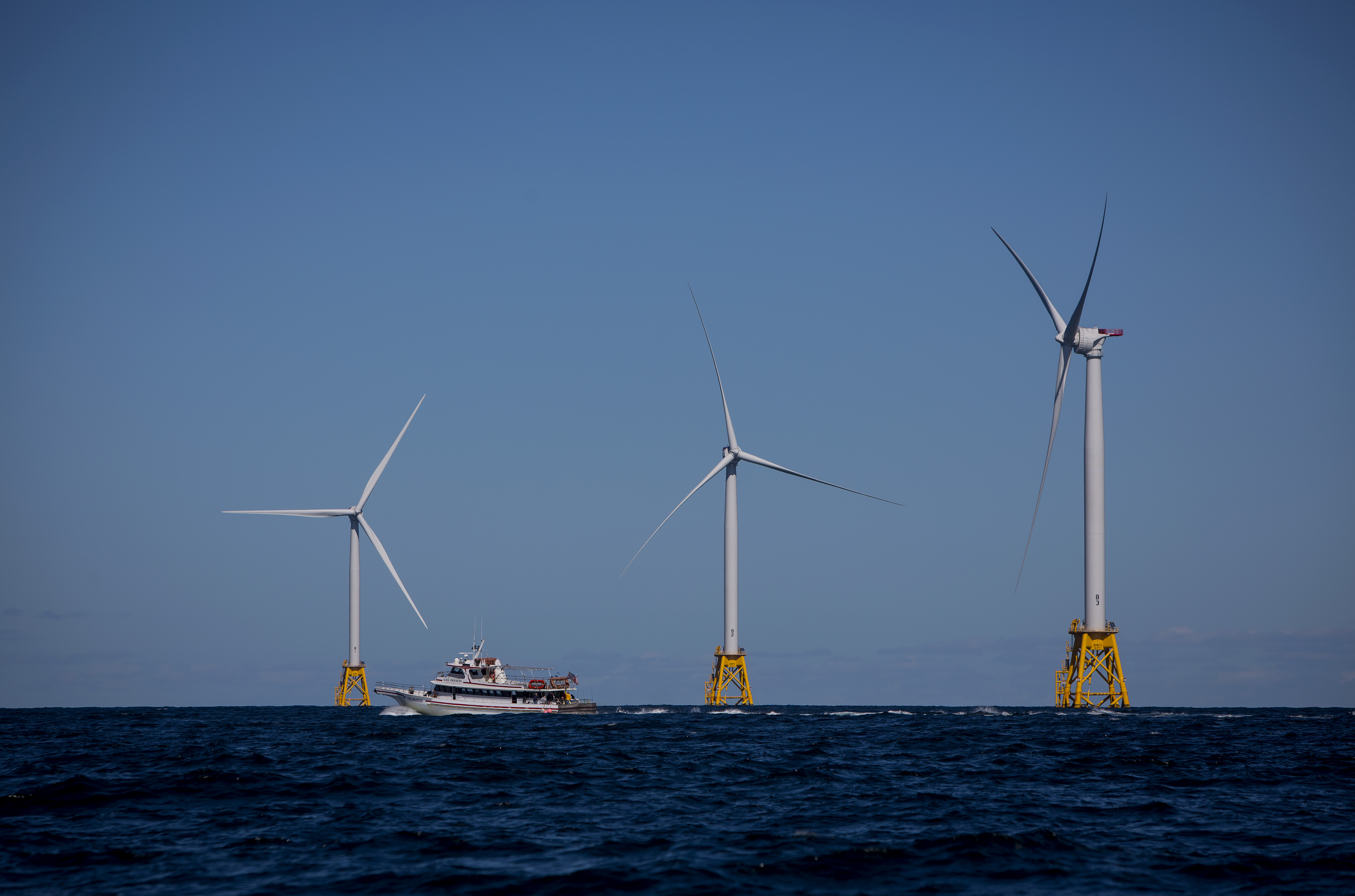Views Of General Electric Co.'s First U.S. Offshore Wind Farm