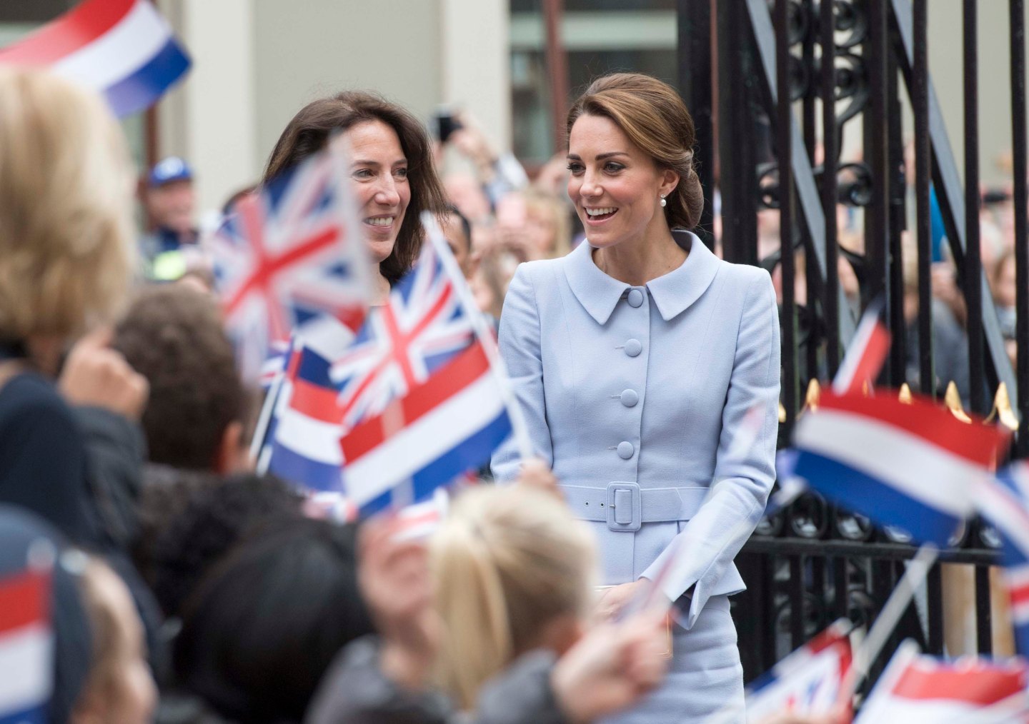 Her Royal Highness The Duchess of Cambridge will visited the Mauritshuis The visit was planned to coincide with the exhibition At Home in Holland: Vermeer and his contemporaries from the Royal Collection,