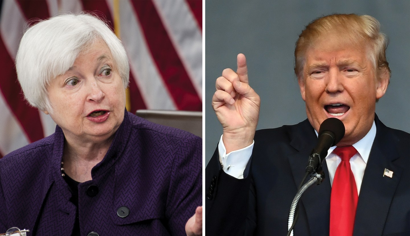 Here’s Where Donald Trump and Janet Yellen Agree