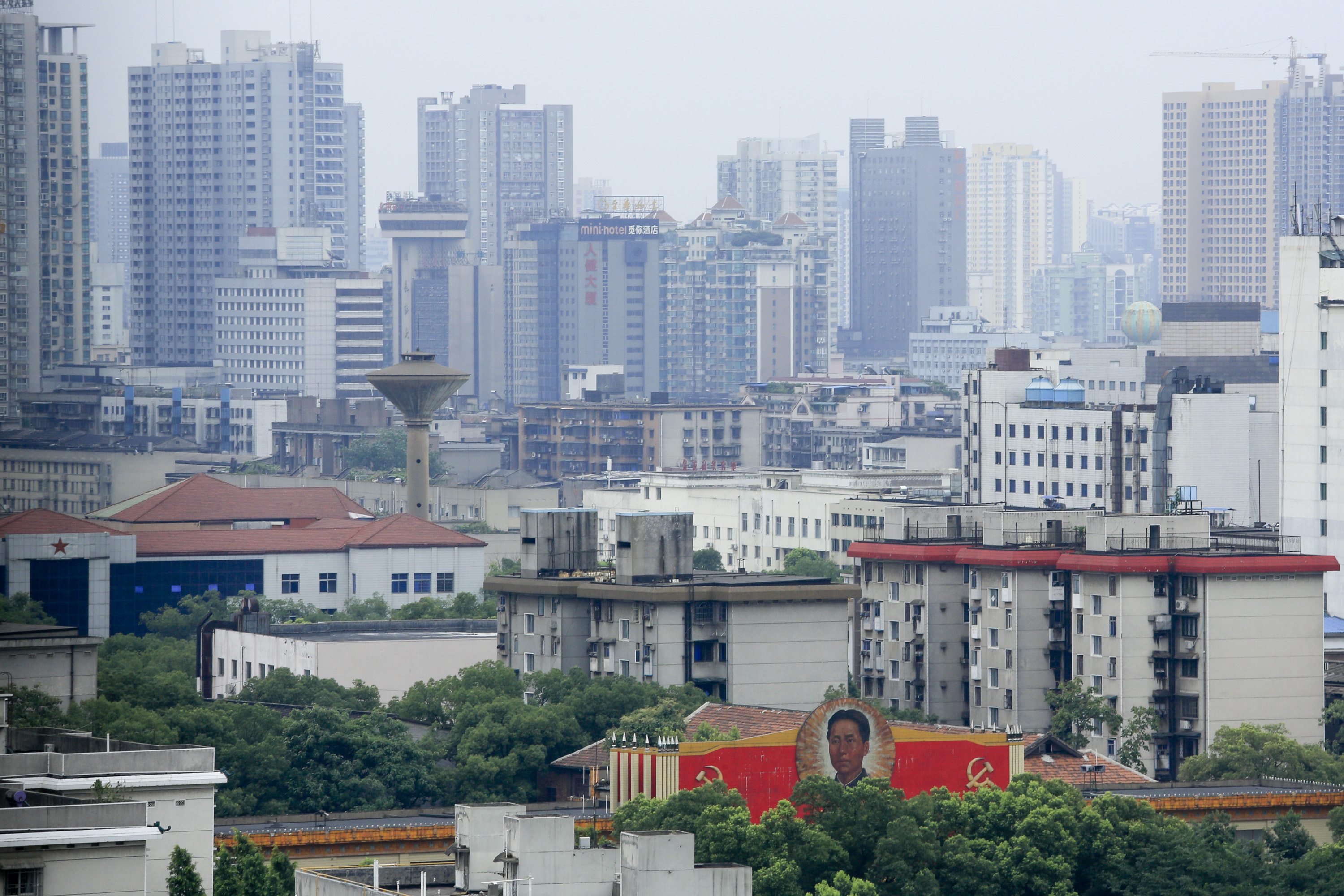 General Images Of Property And Retail As China's Growth Slows To Three-Year Low
