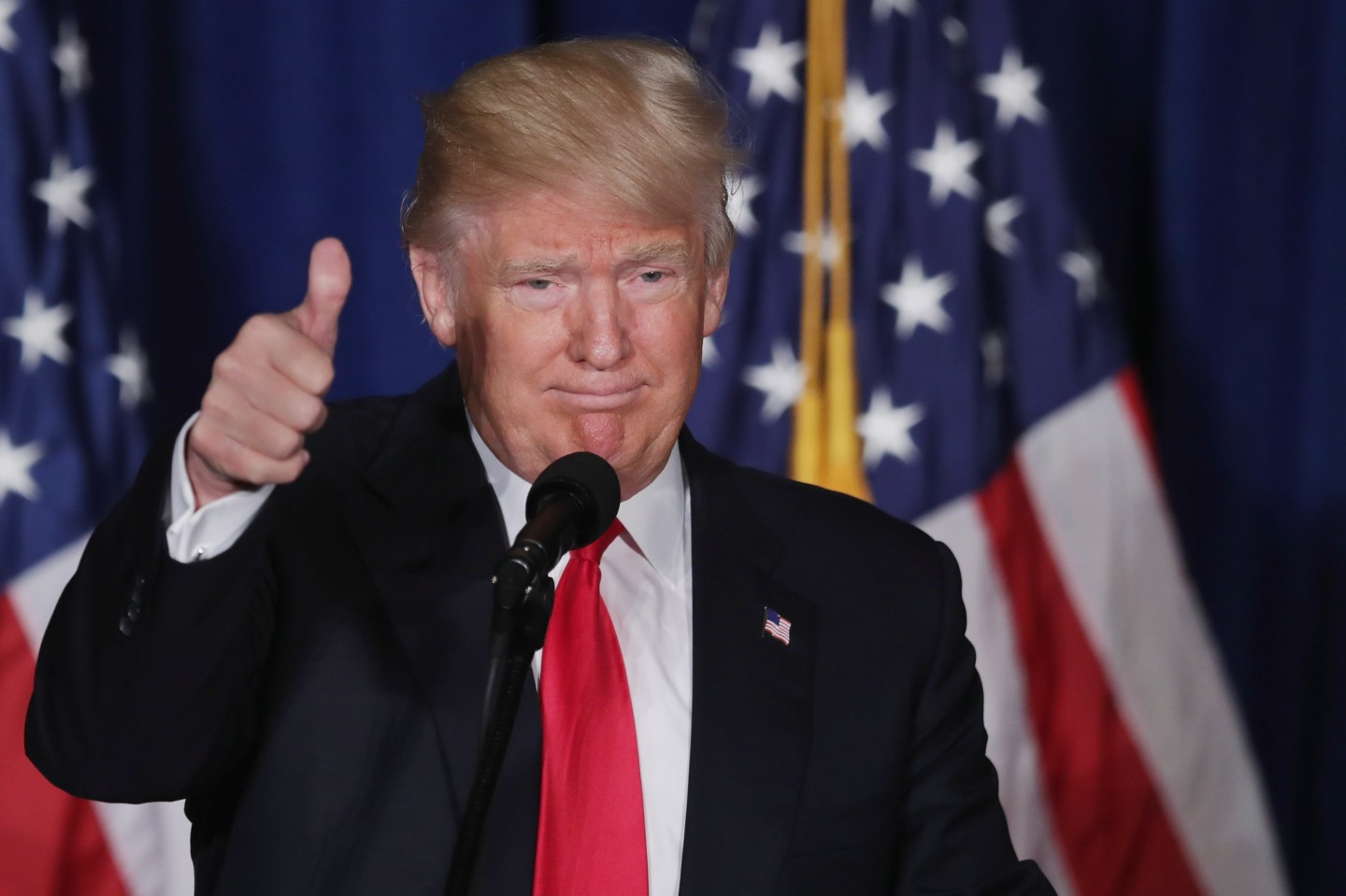 GOP Republican Presidential Candidate Donald Trump Gives Foreign Policy Address In DC