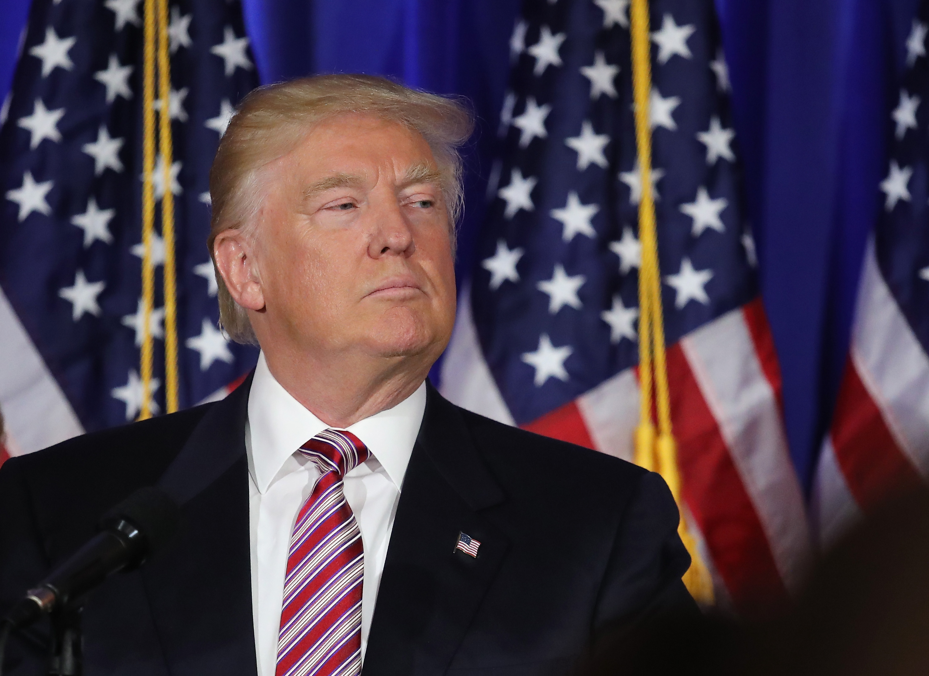 Republican Presidential Candidate Donald Trump Makes Primary Night Remarks