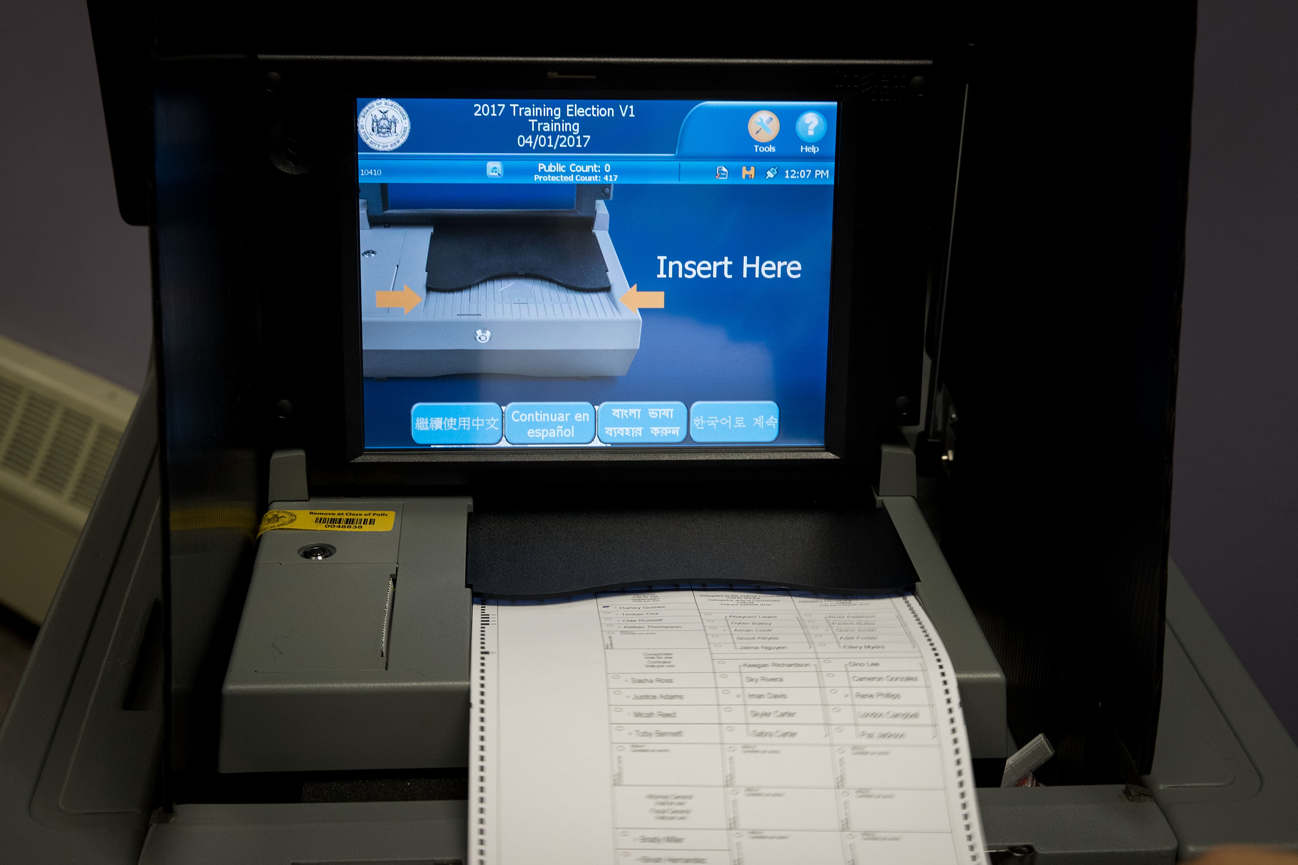 Polling Machines Are Prepared For Tuesday's Presidential Election