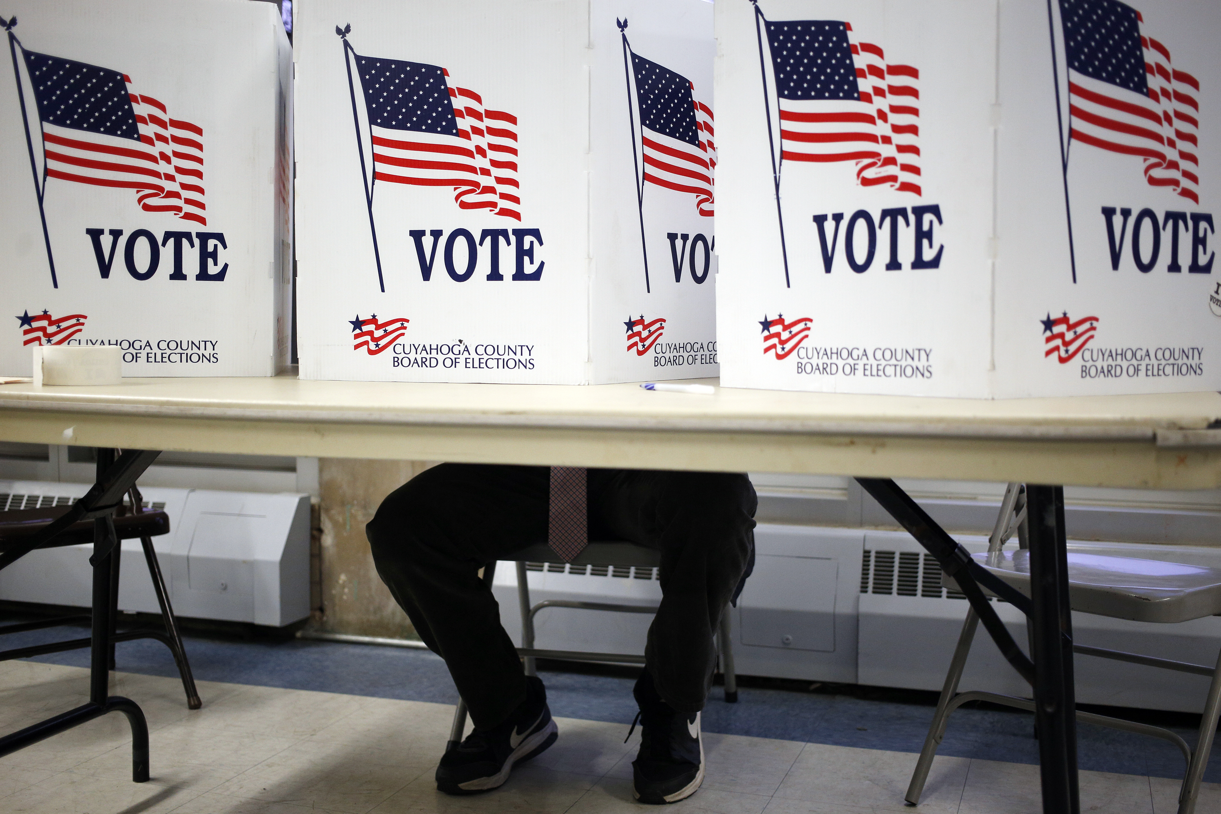 Voters Cast Their Ballots For The 2016 U.S. Presidential Election