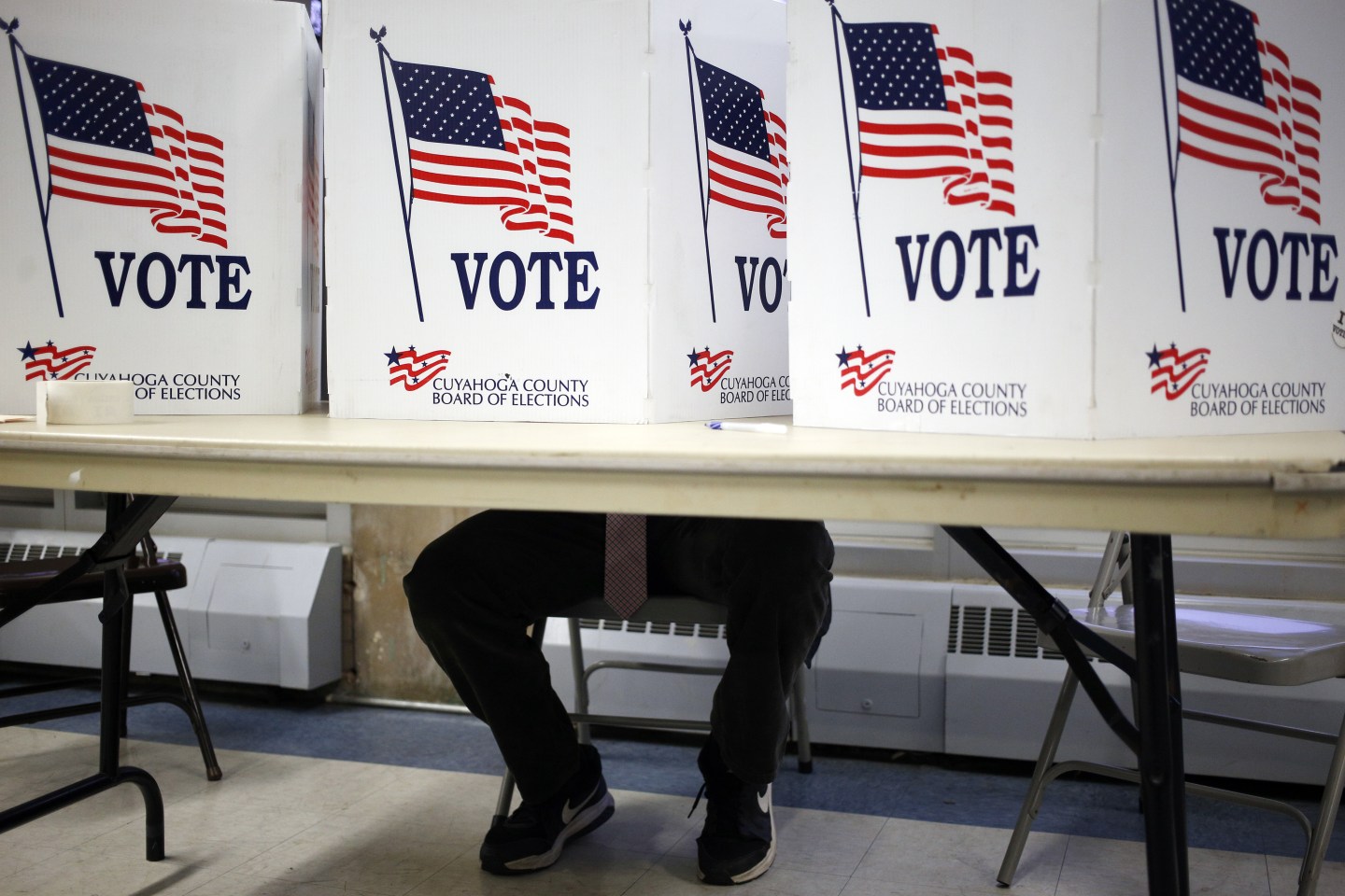 Voters Cast Their Ballots For The 2016 U.S. Presidential Election