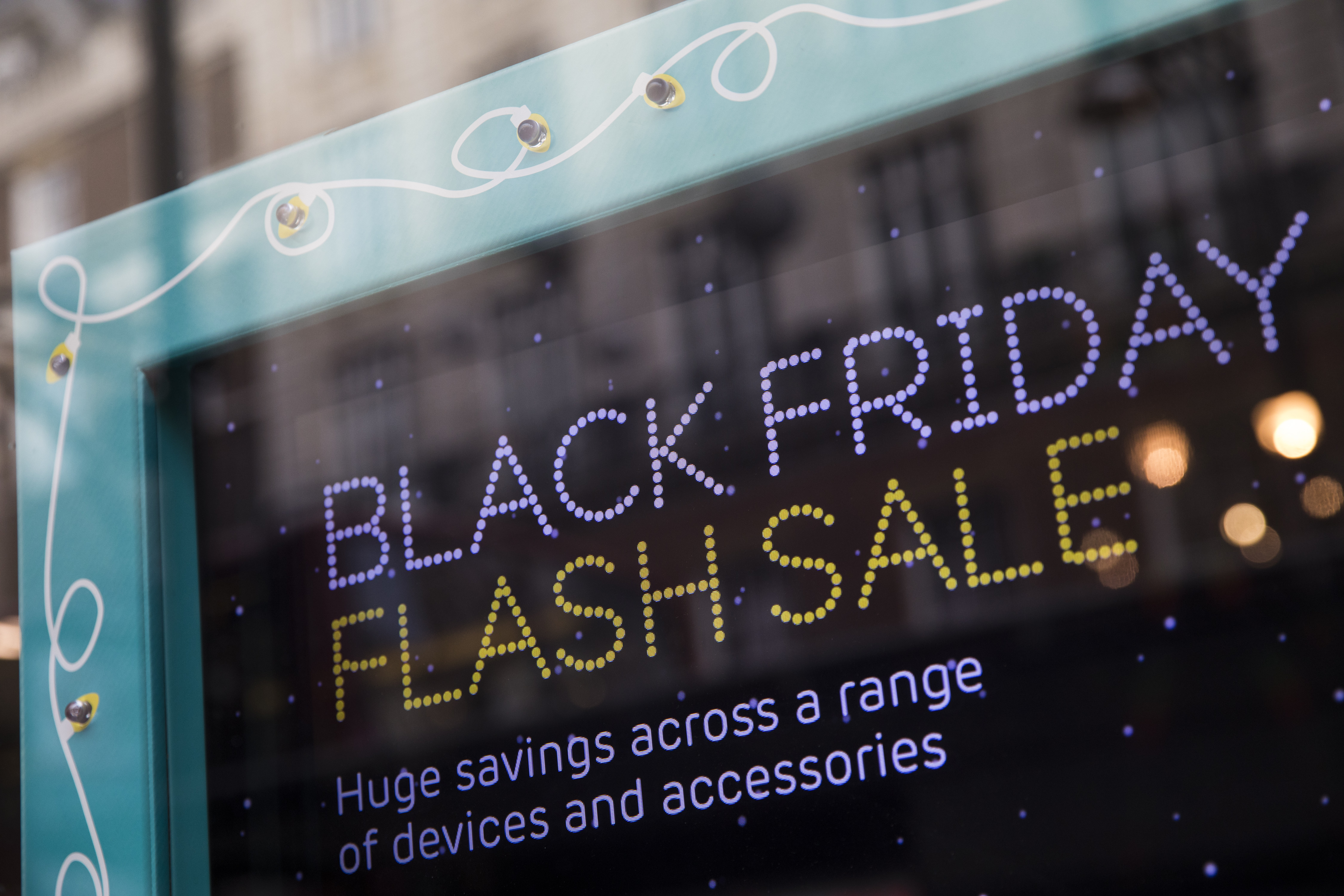Shops In Oxford Street Prepare For Black Friday Shopping Event