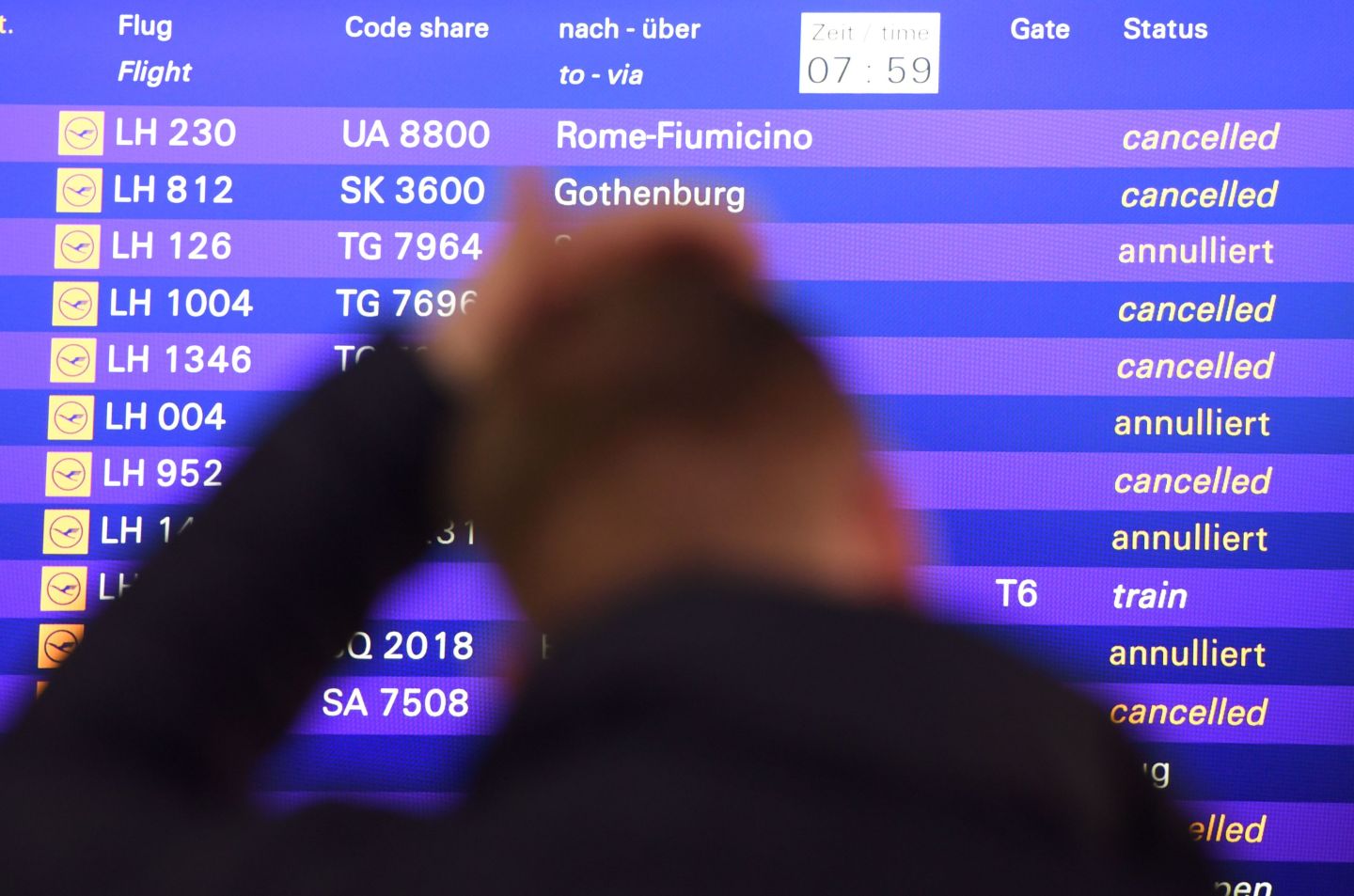 GERMANY-AVIATION-LABOUR-LUFTHANSA-STRIKE
