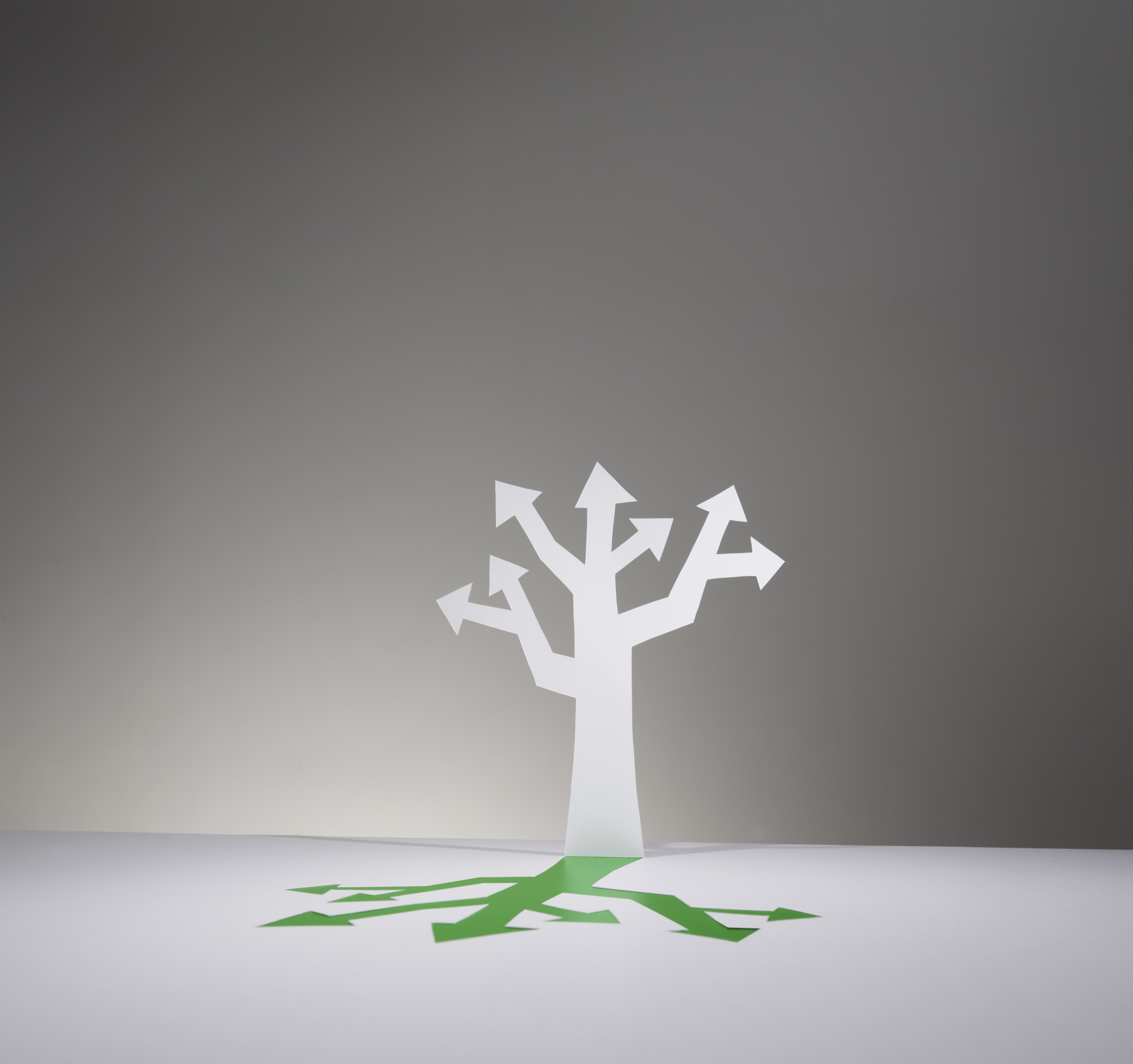 Iconic Tree with Branches of Arrows