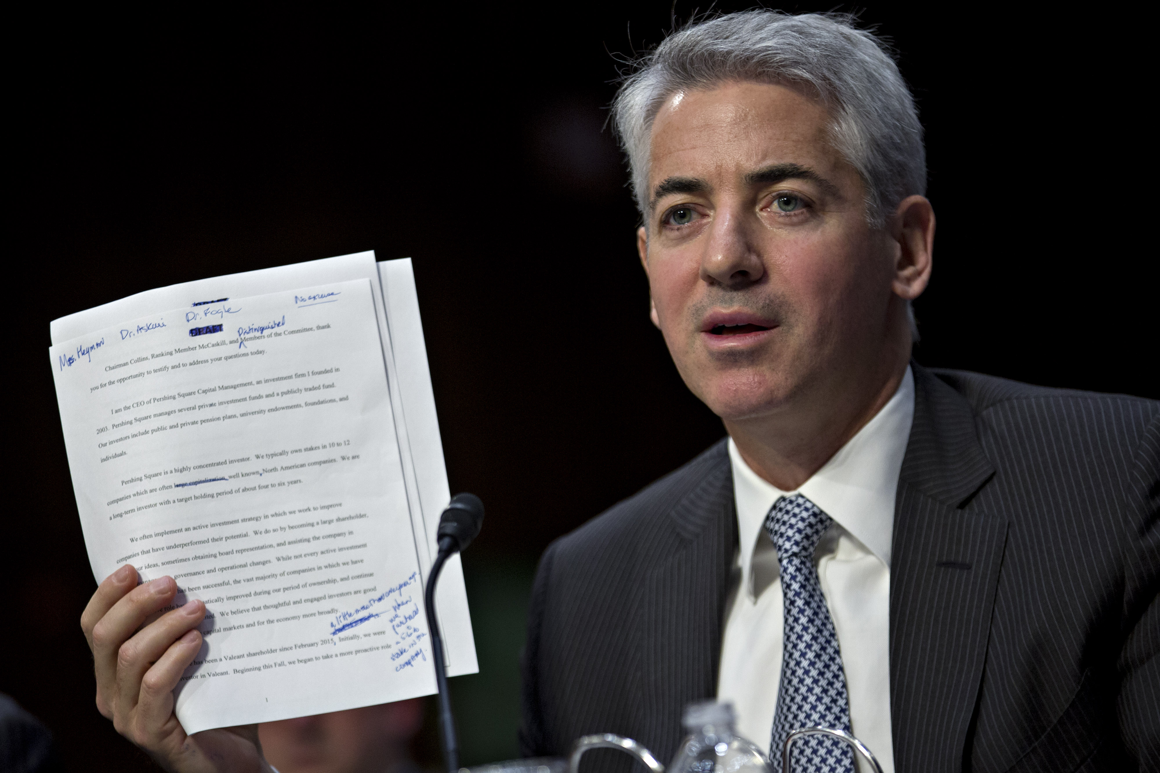Valeant Pharmaceuticals International Inc. Executives Testify At Senate Hearing On Drug Prices