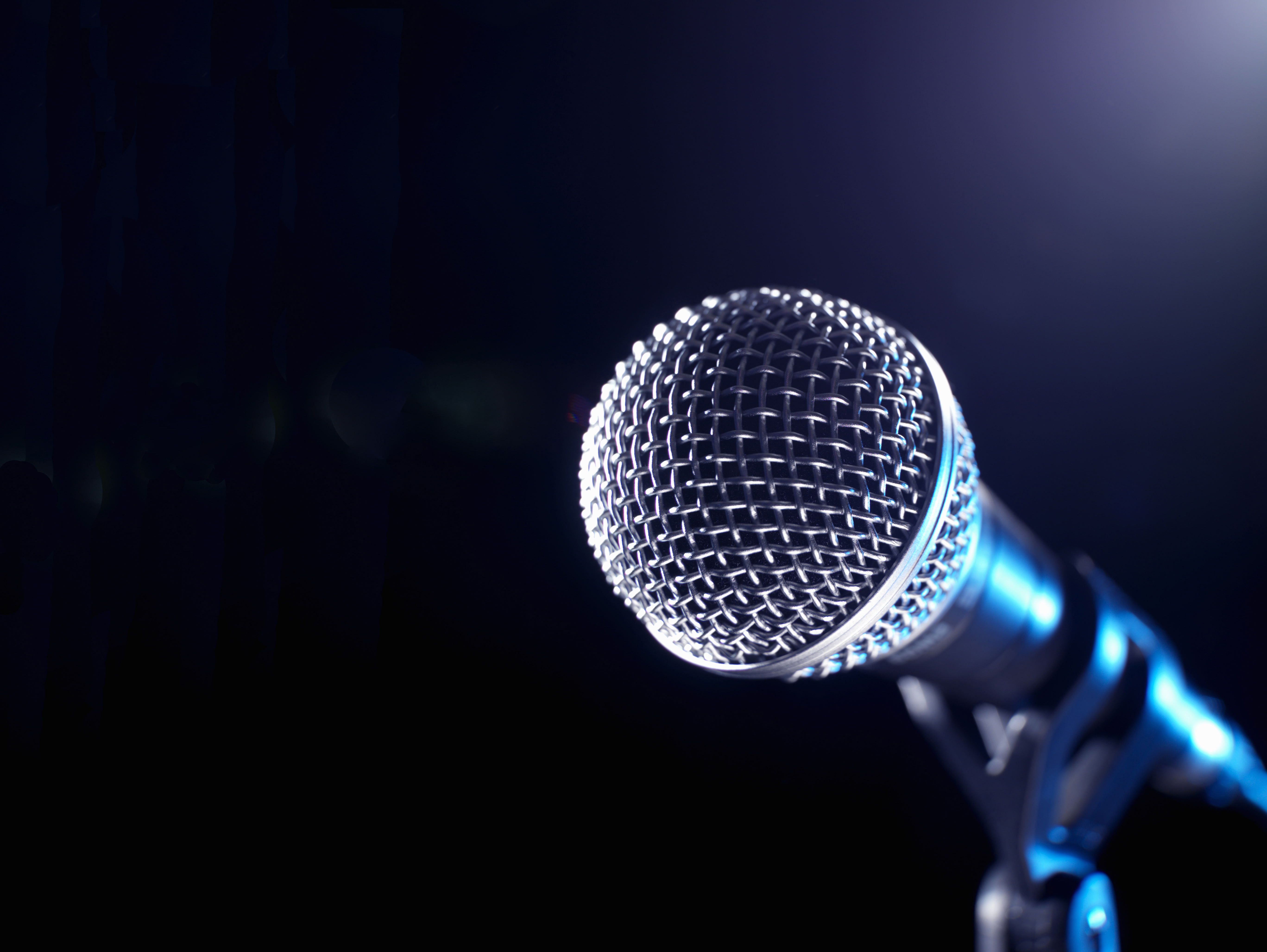 Microphone on a stand
