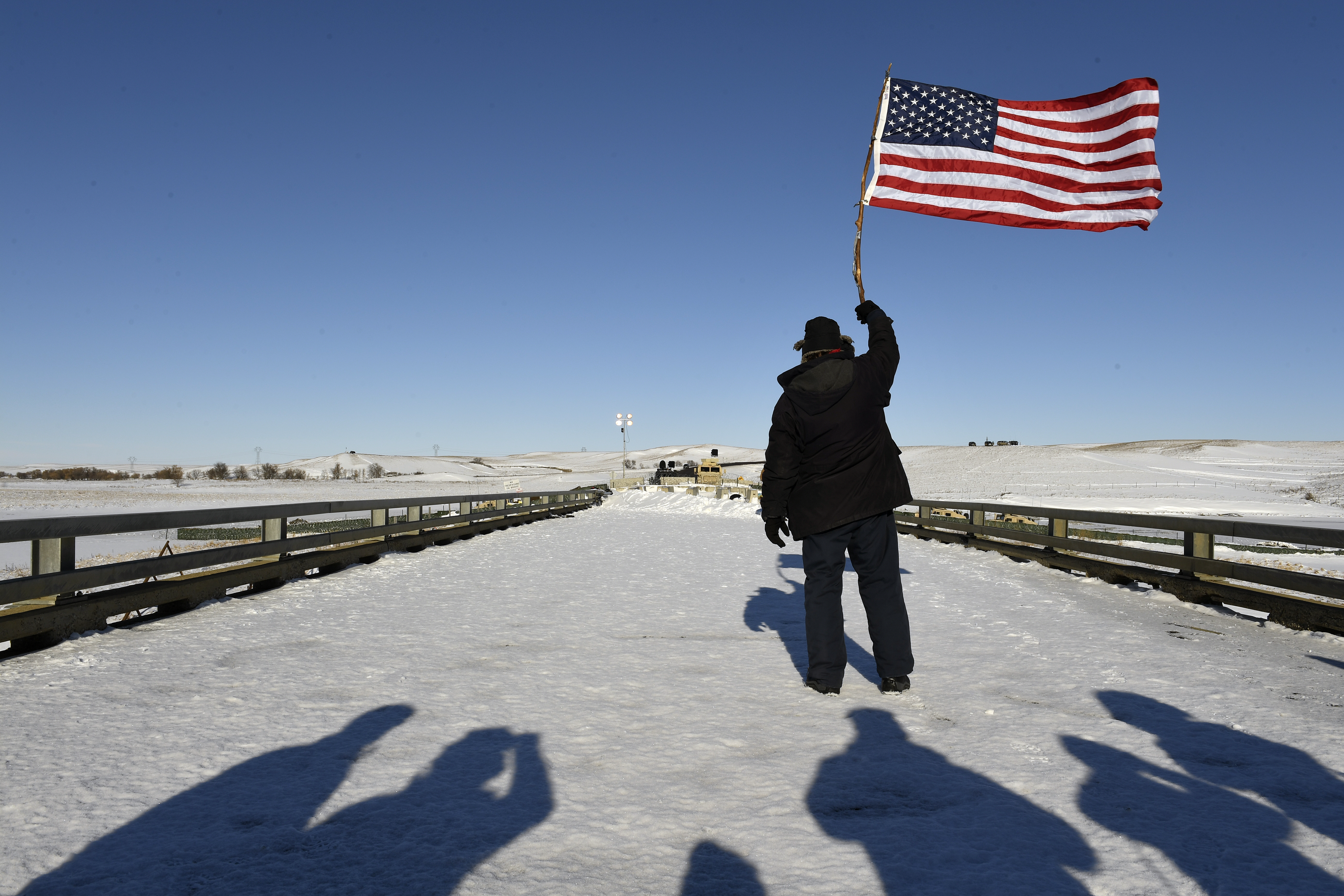 Standing Rock encampment near Cannon Ball, North Dakota