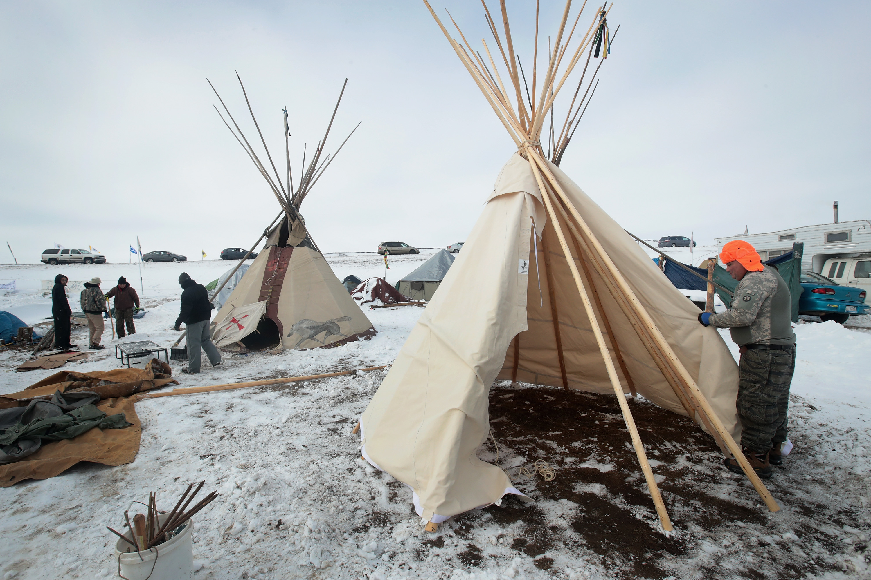 Protests Continue At Standing Rock Sioux Reservation Over Dakota Pipeline Access Project