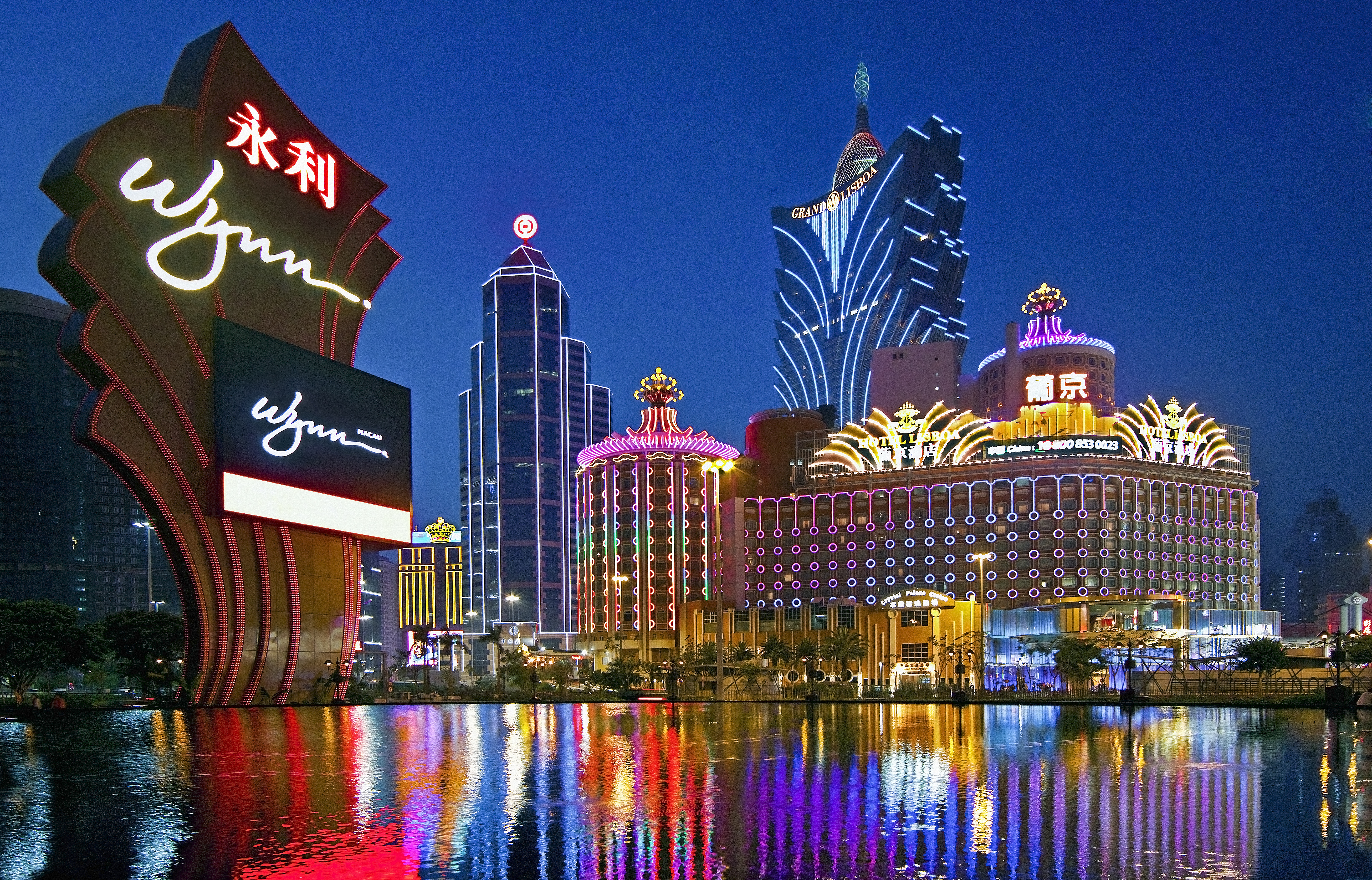 Macau Casinos at Dusk