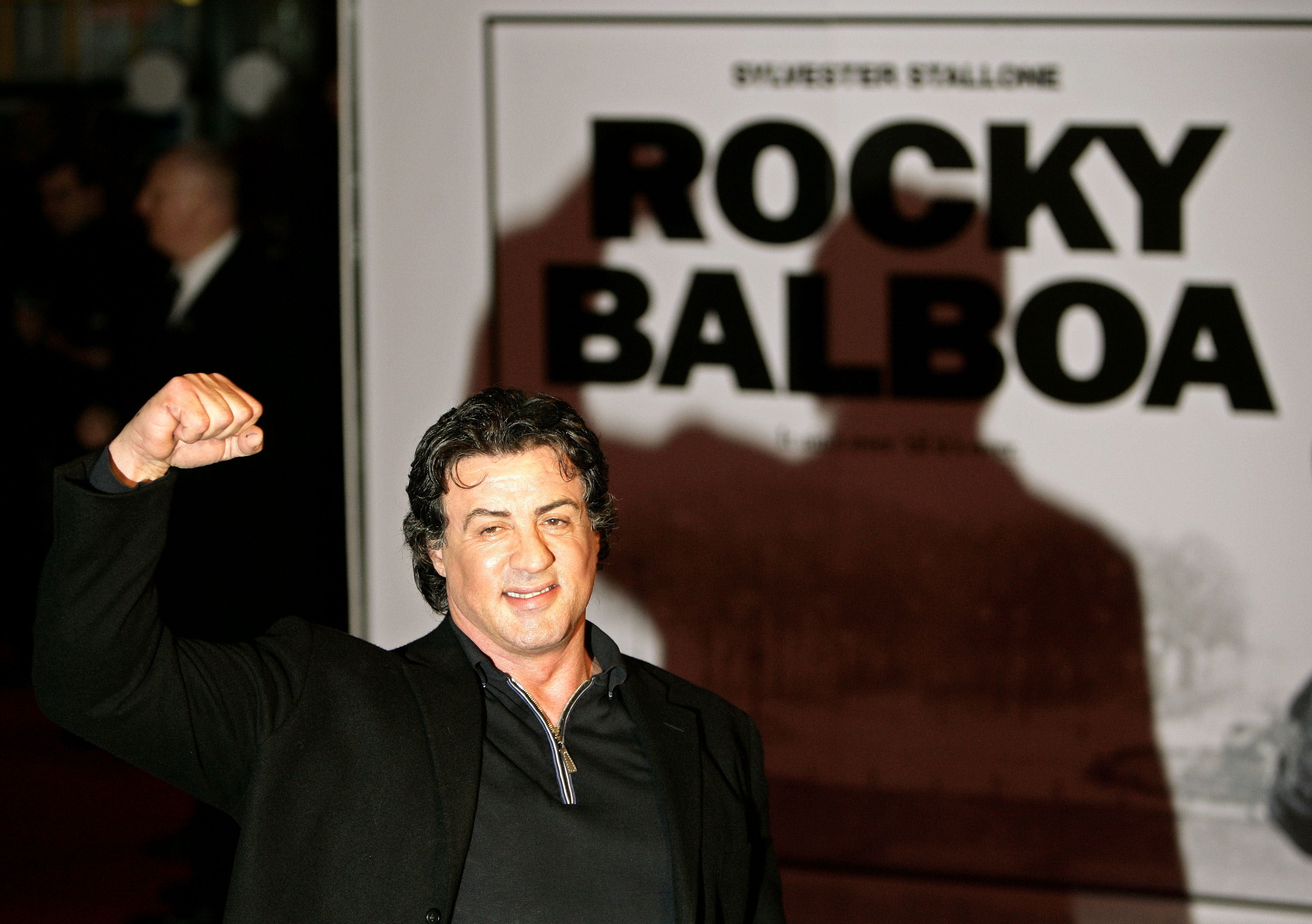 U.S. actor Stallone arrives for the British premiere of 'Rocky Balboa' in London