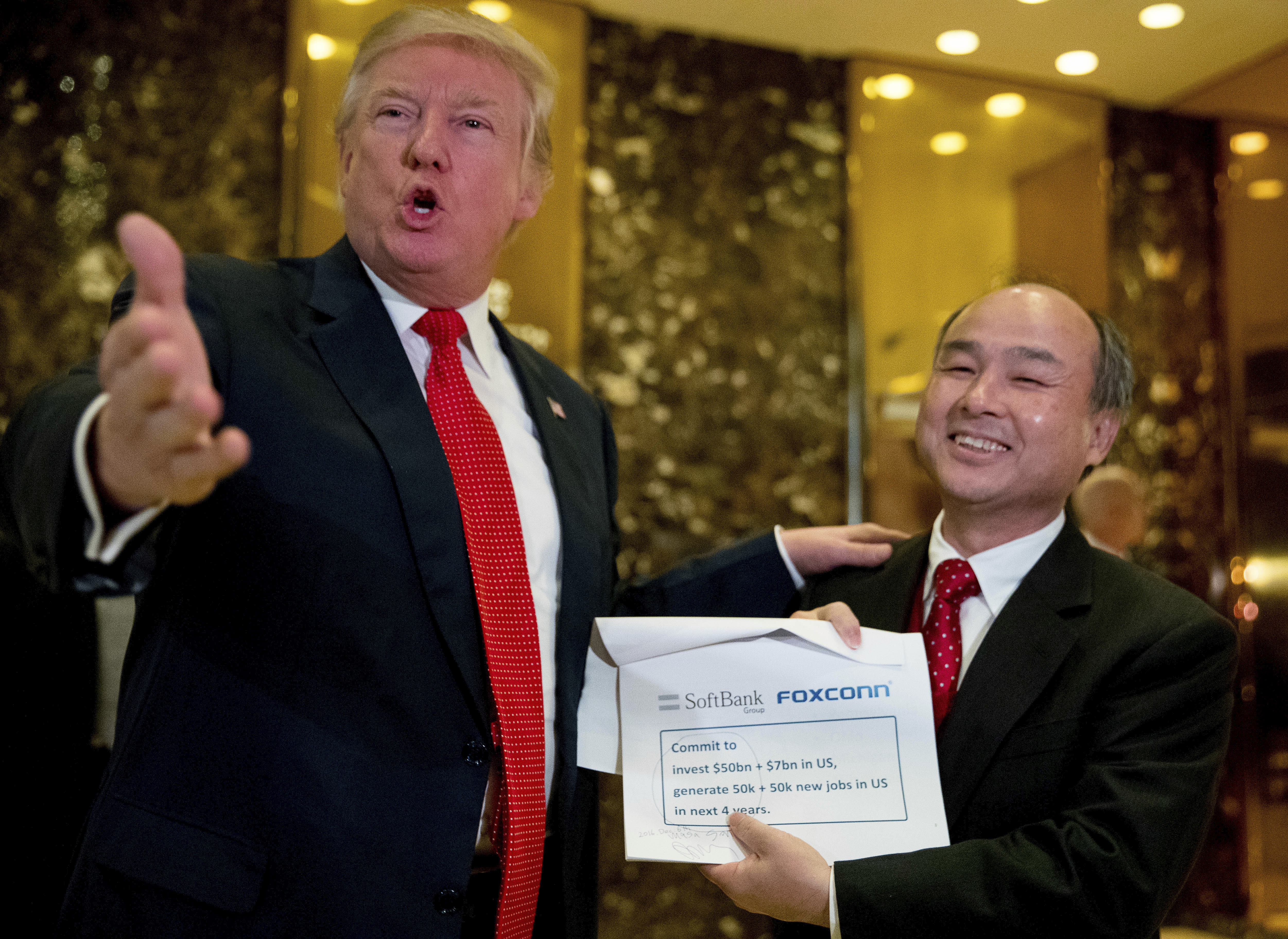Donald Trump, Masayoshi Son