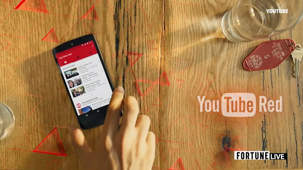YouTube Red app via Fortune Live