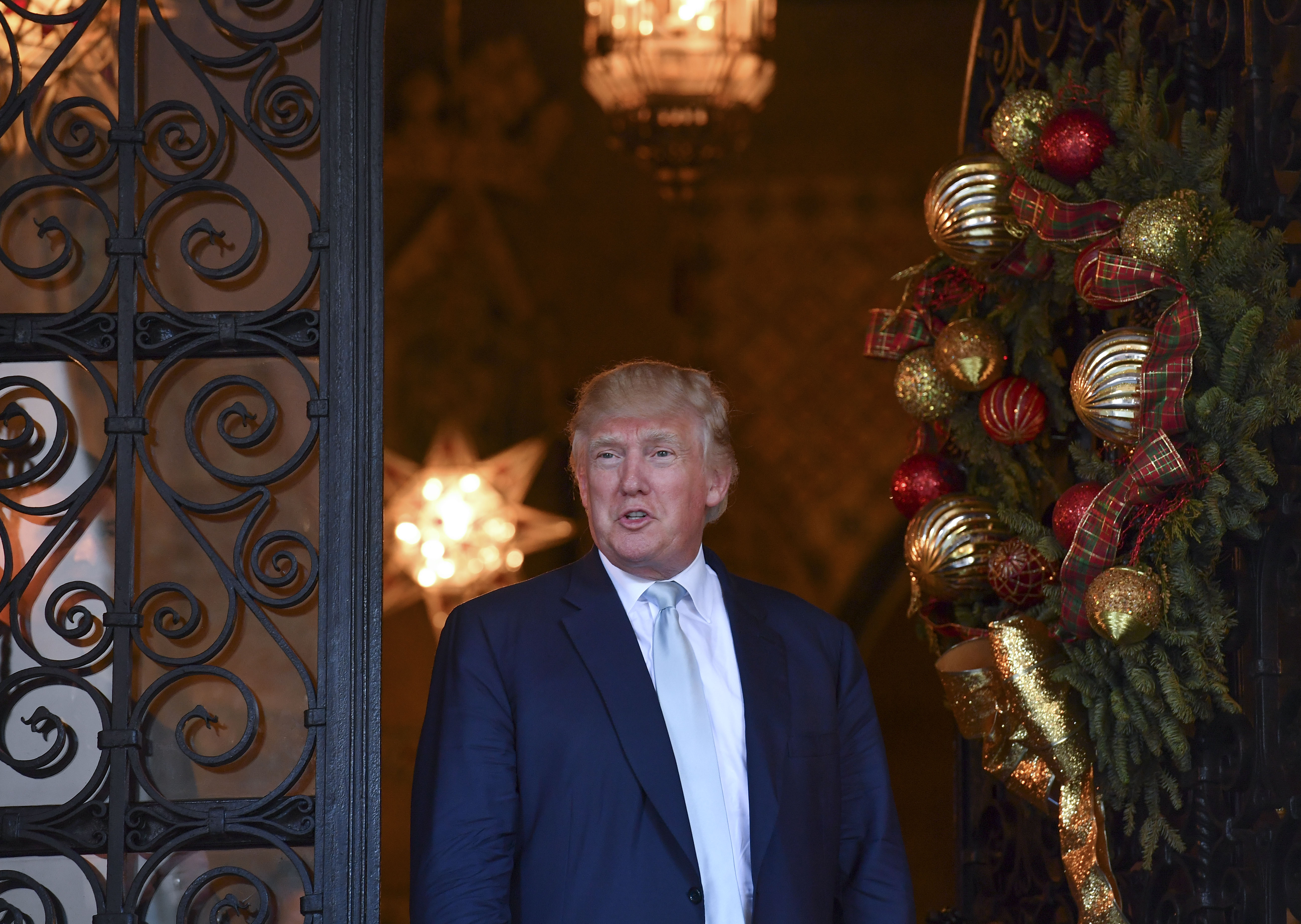 President-elect Donald Trump at Mar-a-Lago Club