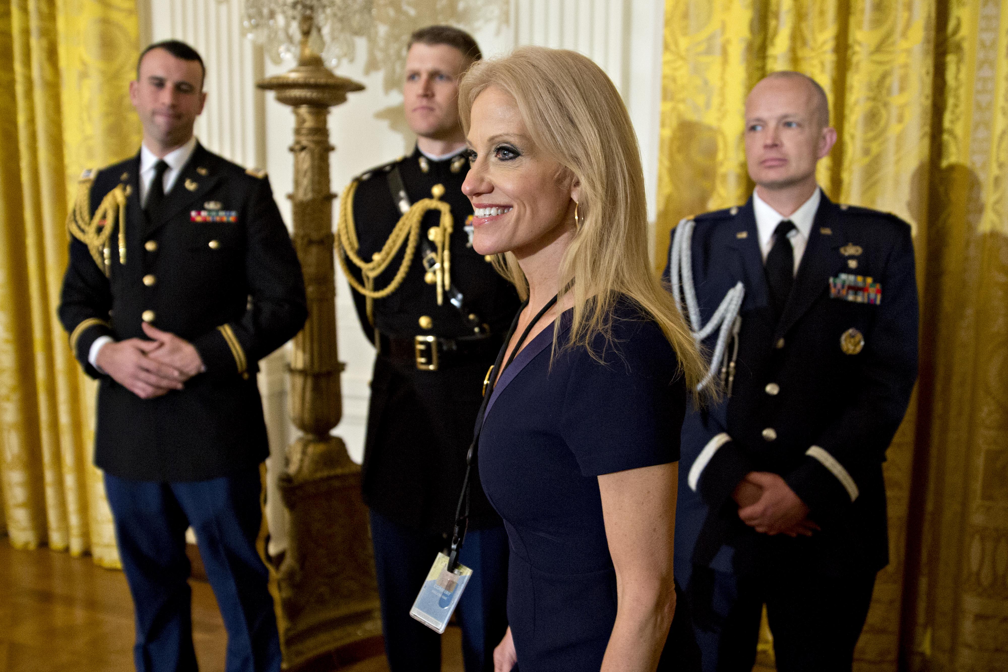 President Trump Swears In Senior Staff At White House