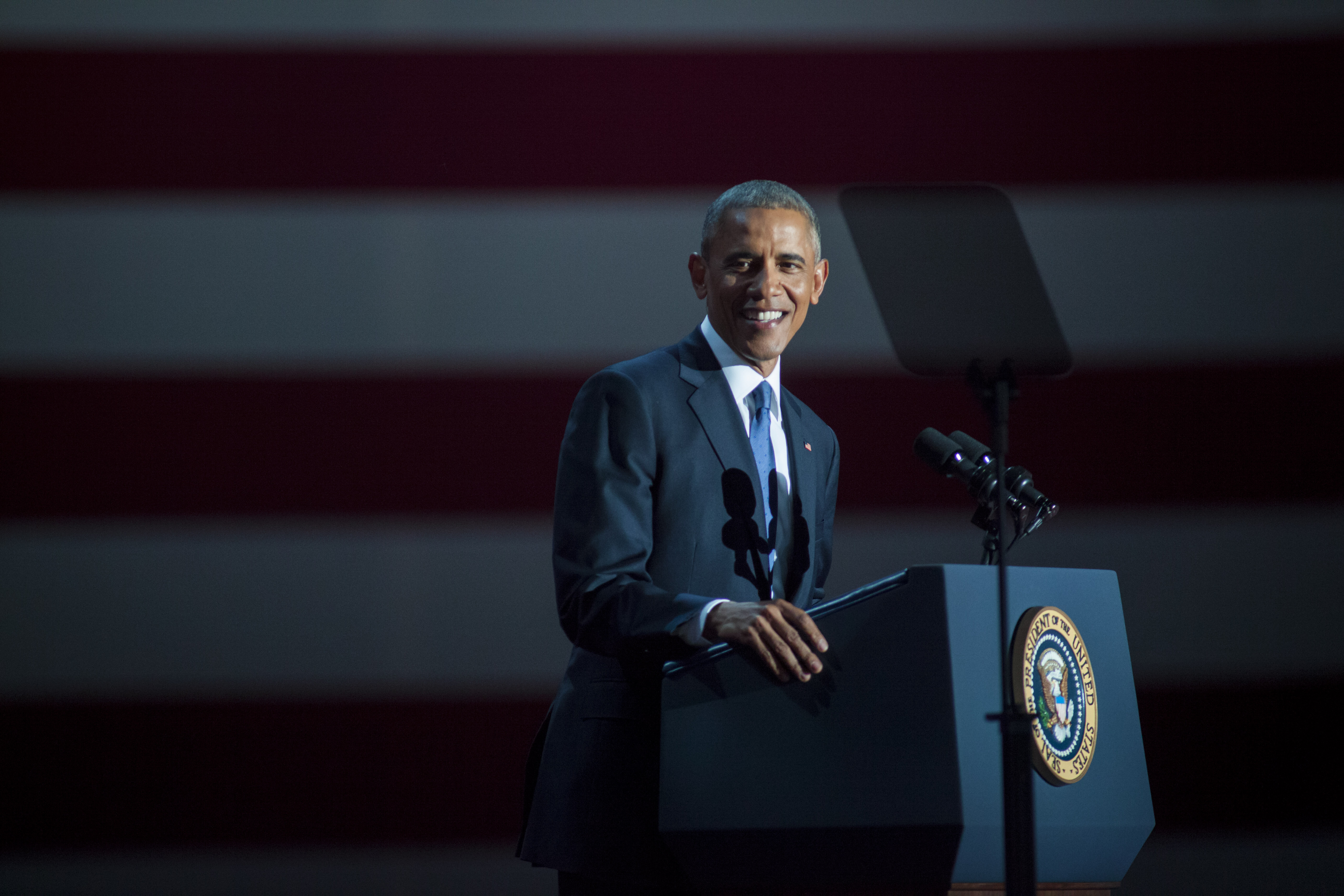 President Obama Delivers Farewell Address In Chicago