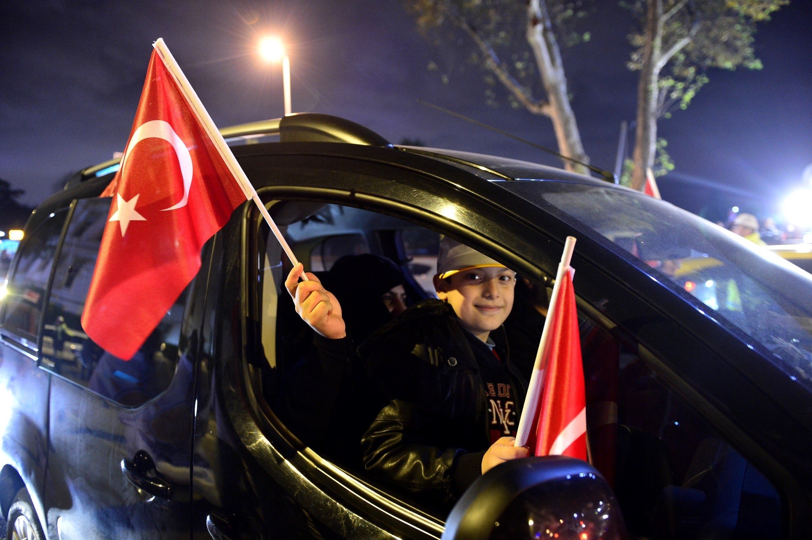 Turkey's Justice and Development (AK) Party supporters' celebration in Istanbul