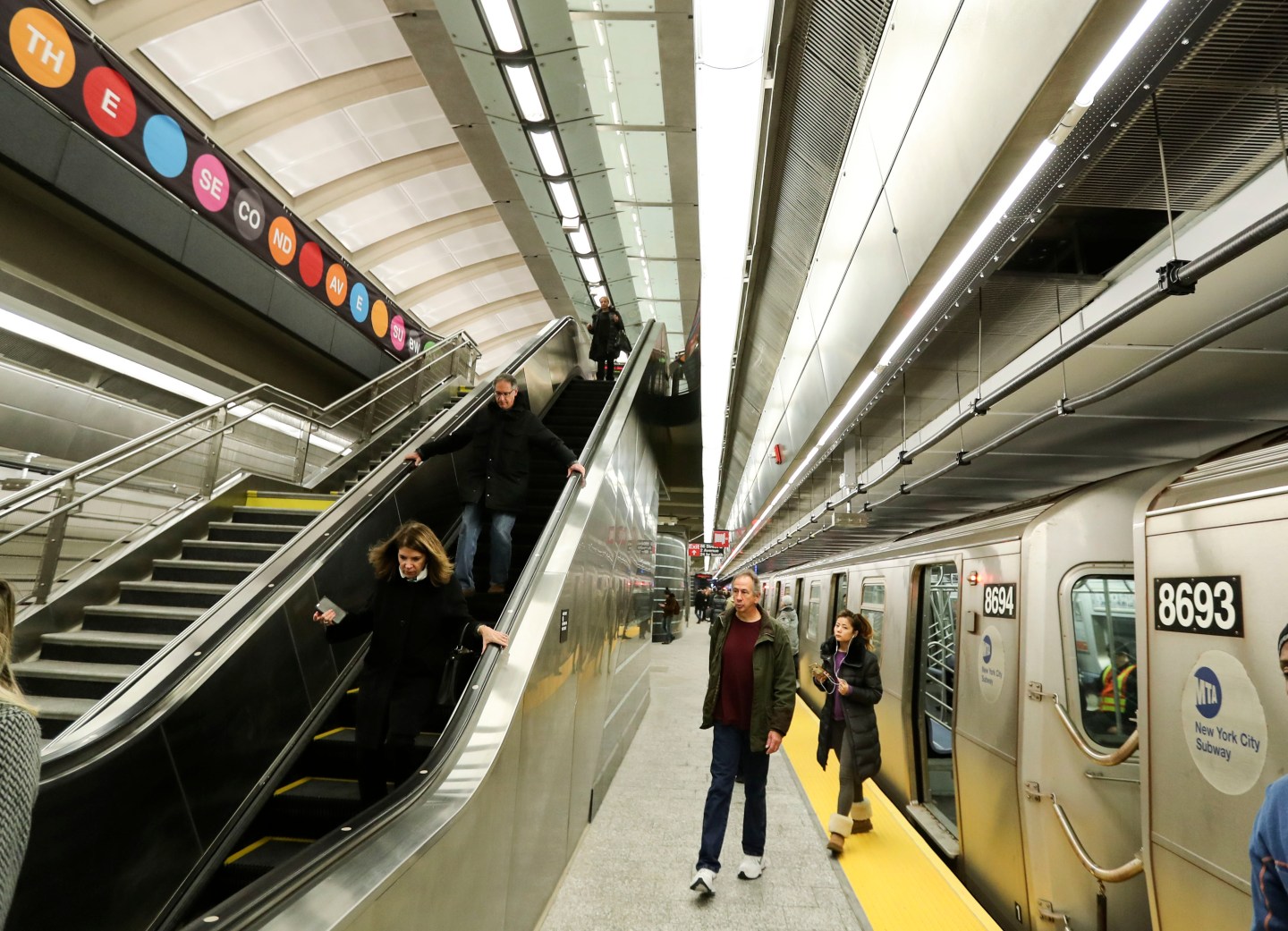 U.S.-NEW YORK-SECOND AVENUE SUBWAY-PHASE 1-OPENED FOR SERVICE