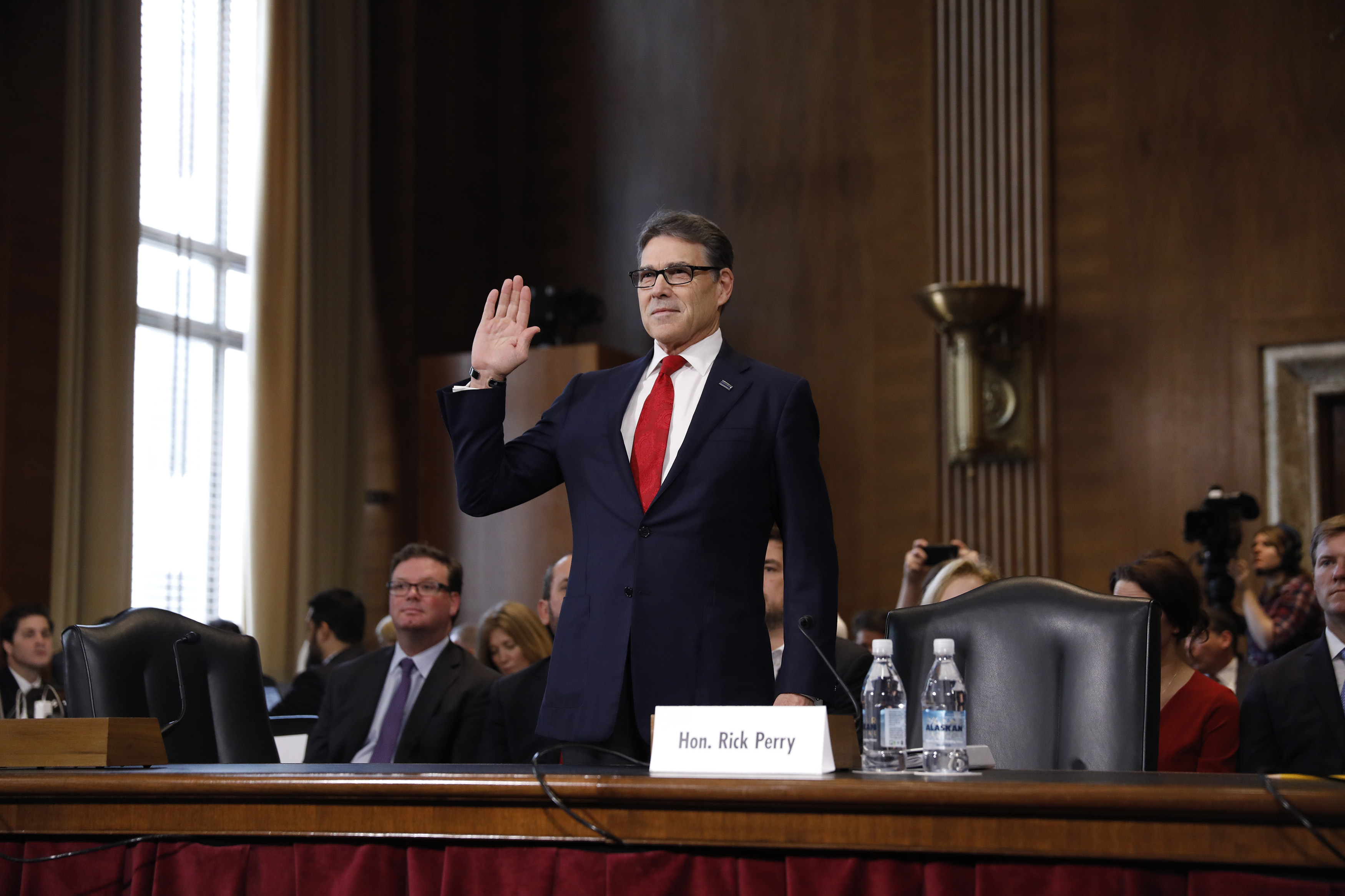 Senate Committee Holds Confirmation Hearing For Rick Perry To Become Energy Secretary