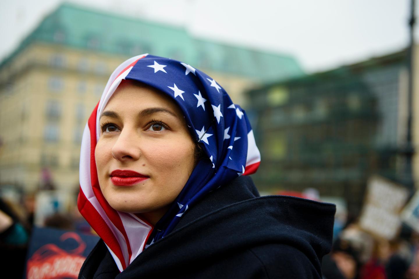 TOPSHOT-GERMANY-US-POLITICS-INAUGURATION-PROTEST