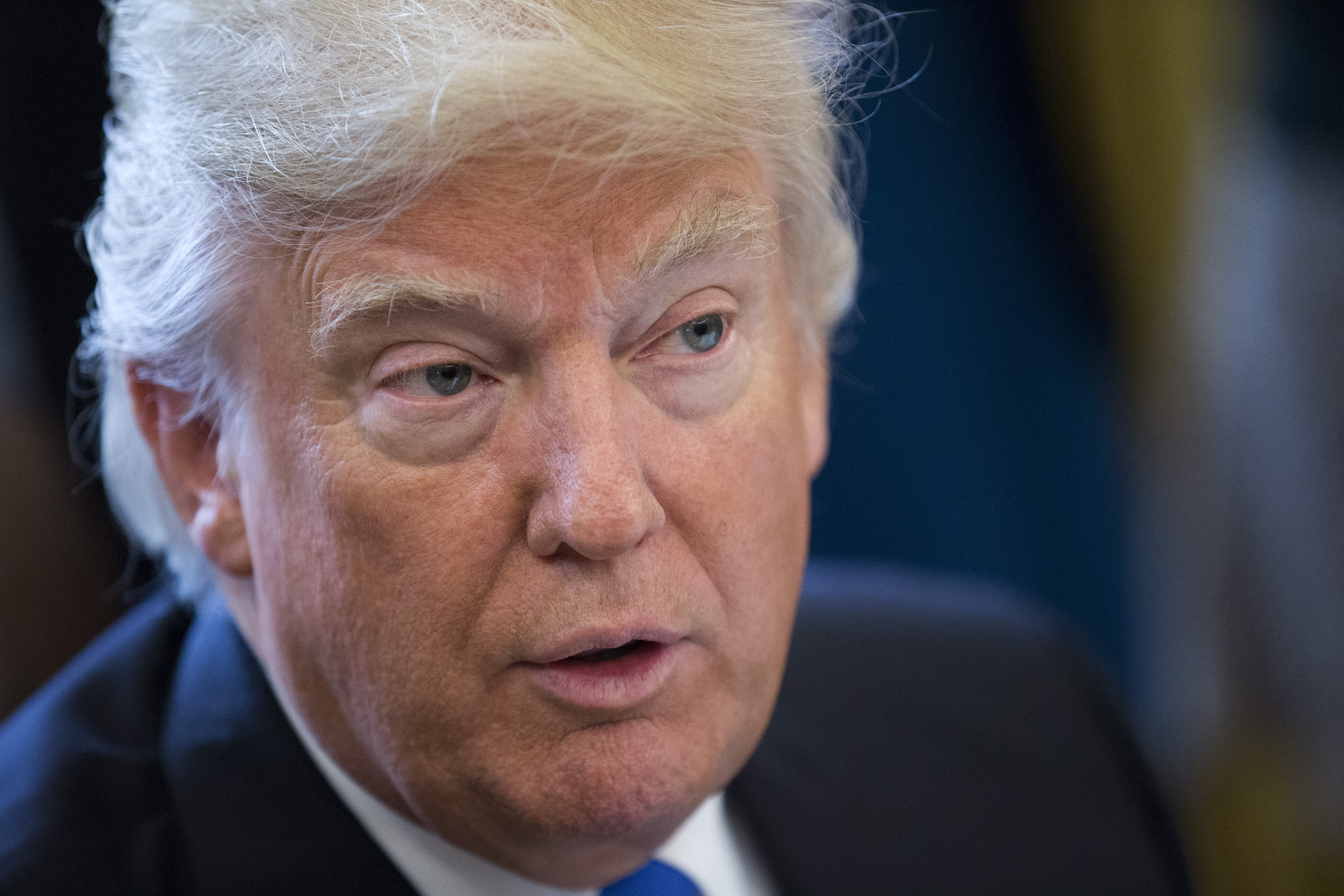 President Trump Signs Executive Order In The Oval Office