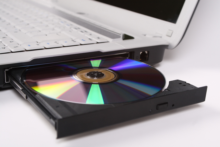 Laptop with DVD drive