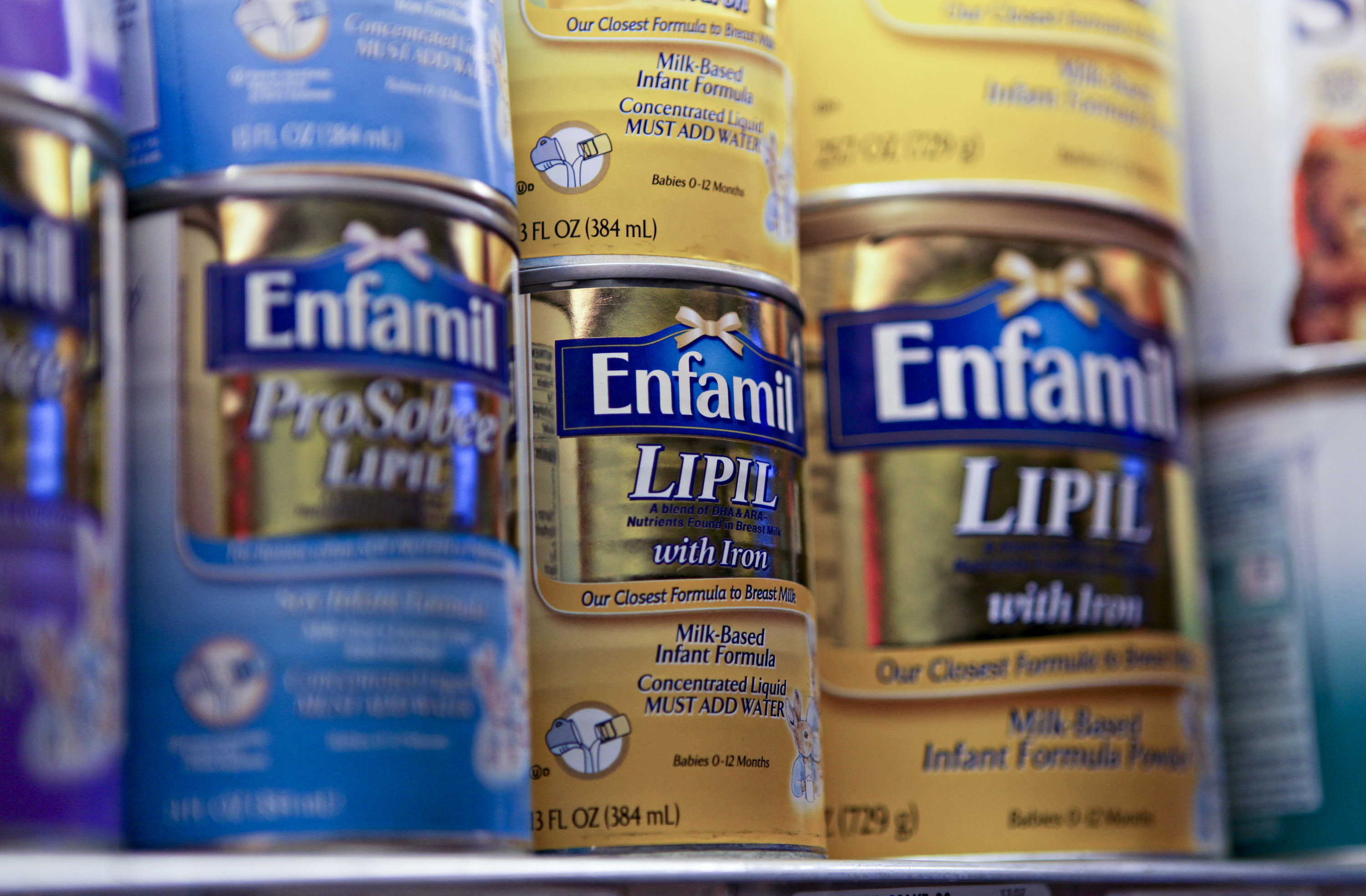 Enfamil infant formula, made by Mead Johnson Nutrition Co.,