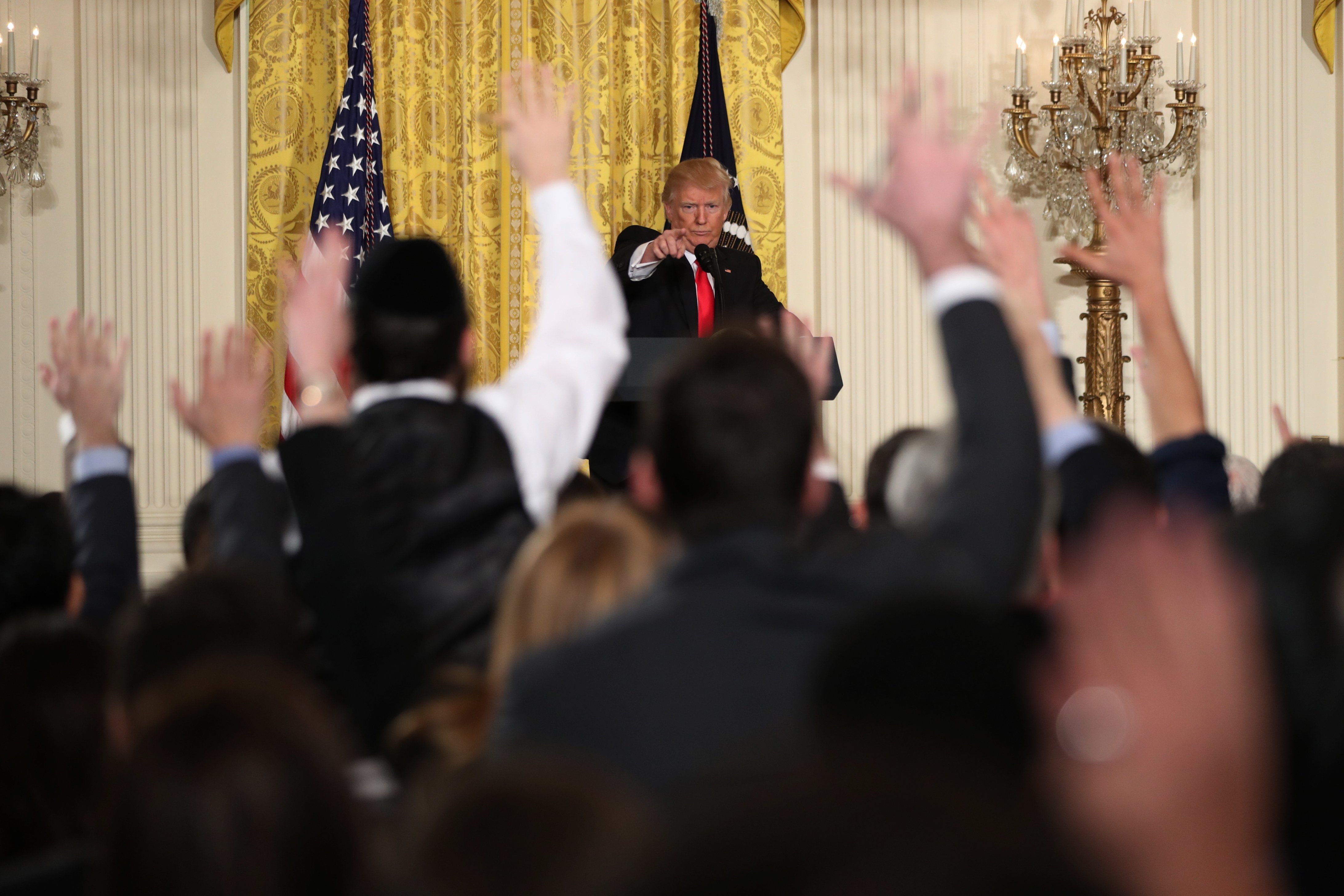 Donald Trump press white house conference