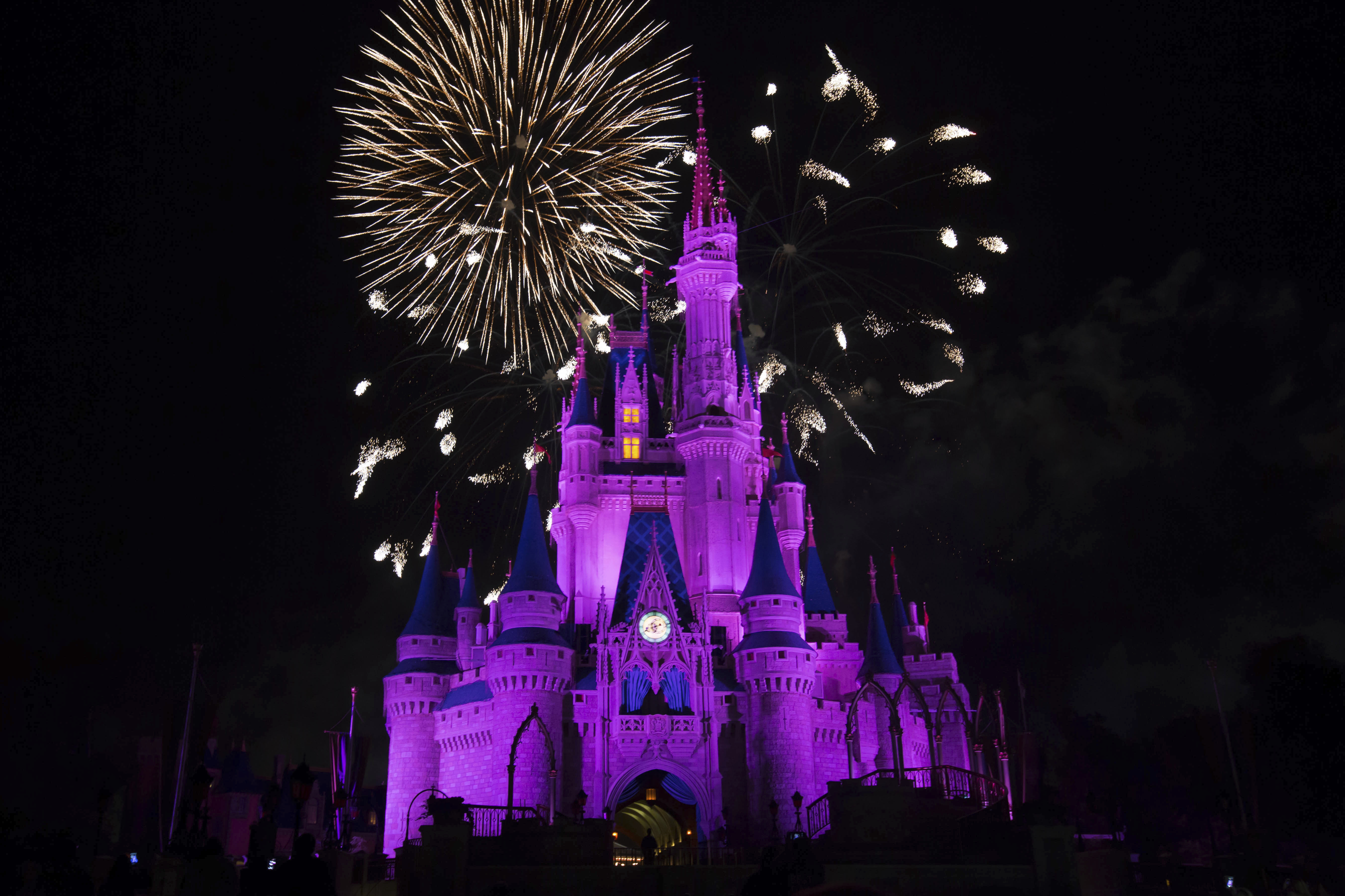 Fireworks Over Cinderella's Castle at Disney's Magic Kingdom