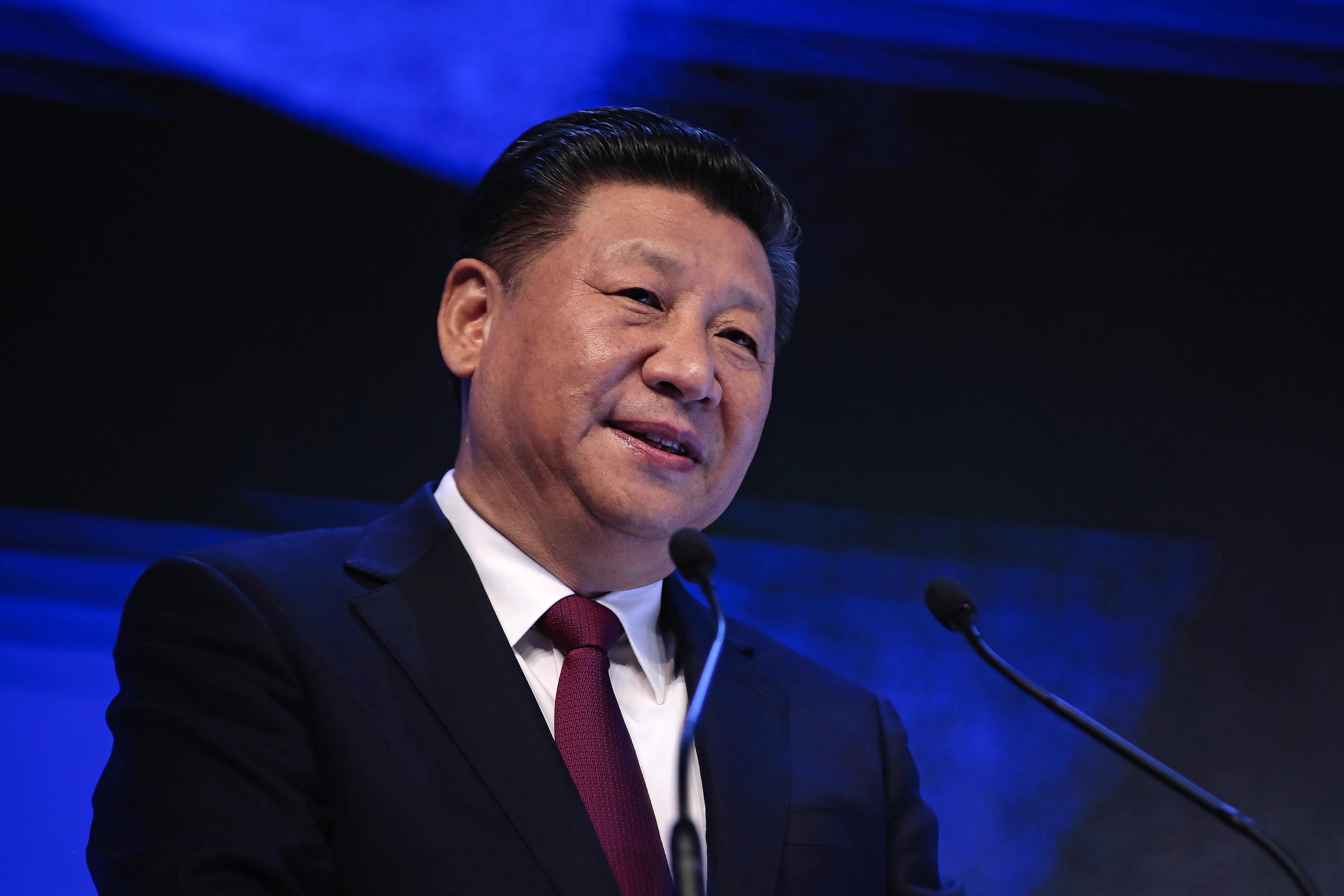 China's President Xi Jinping Delivers Opening Speech At The World Economic Forum (WEF) 2017