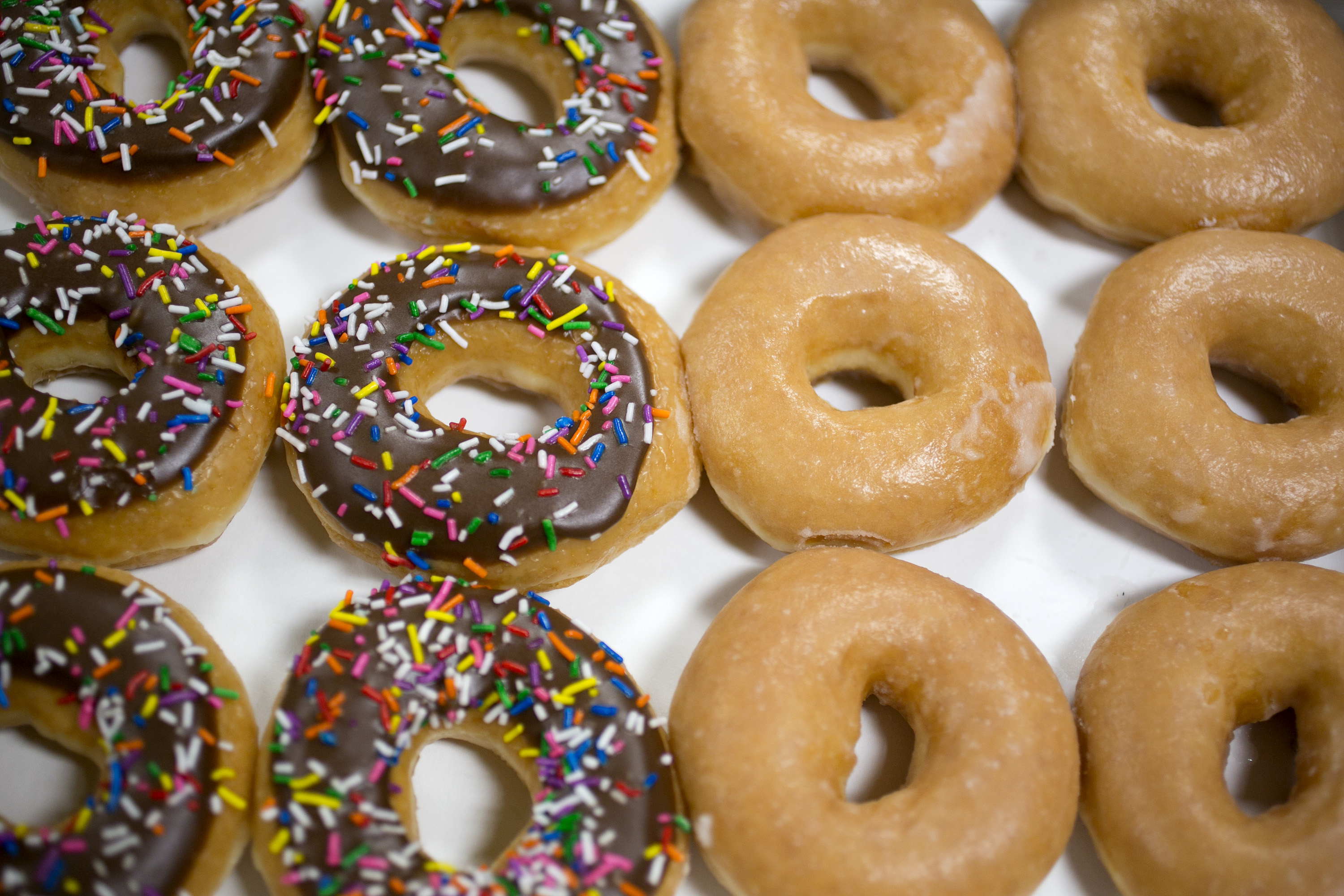 krispy kreme free donut glazed coffee