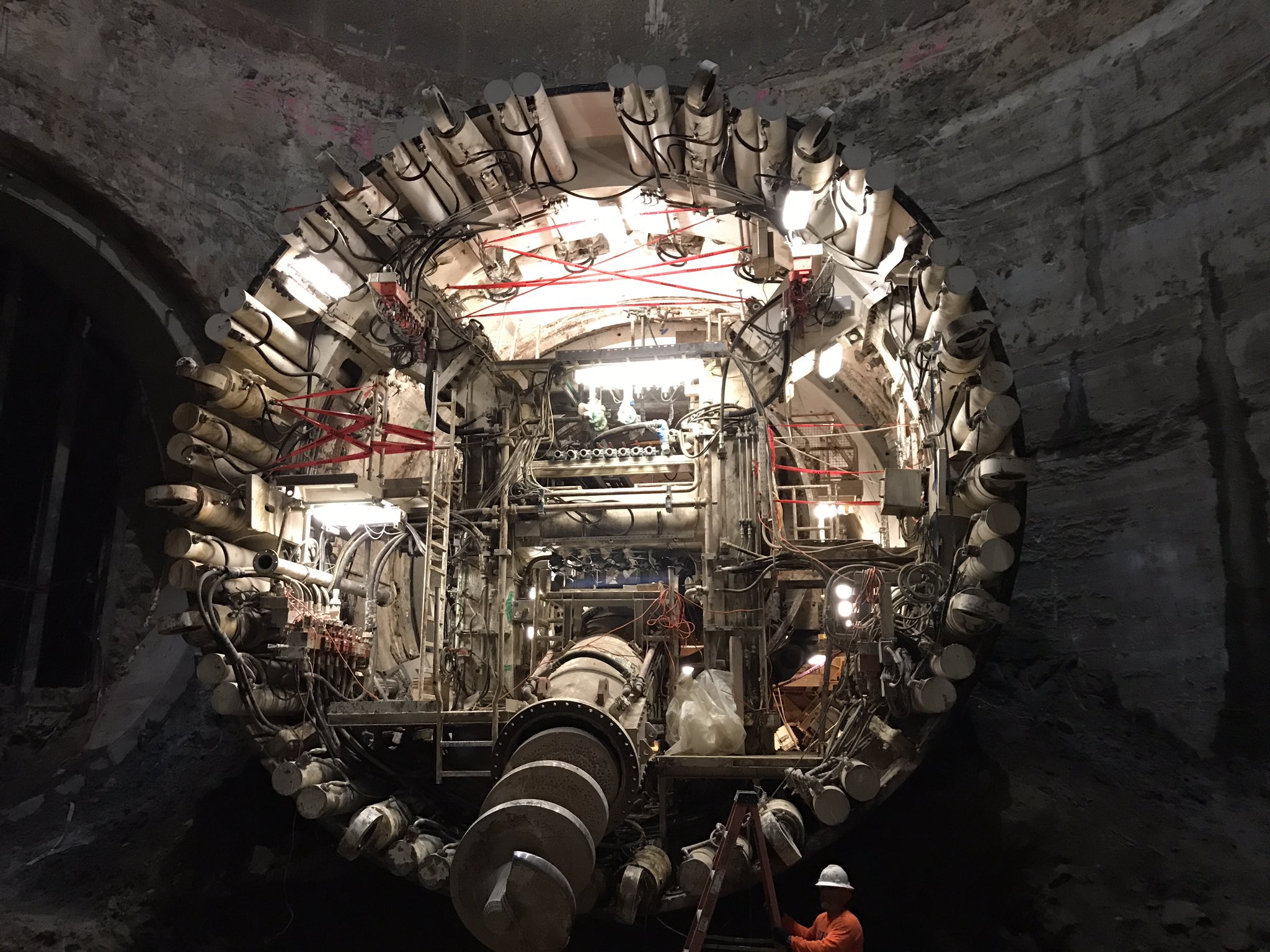 Elon Musk shared tunnel image boring company