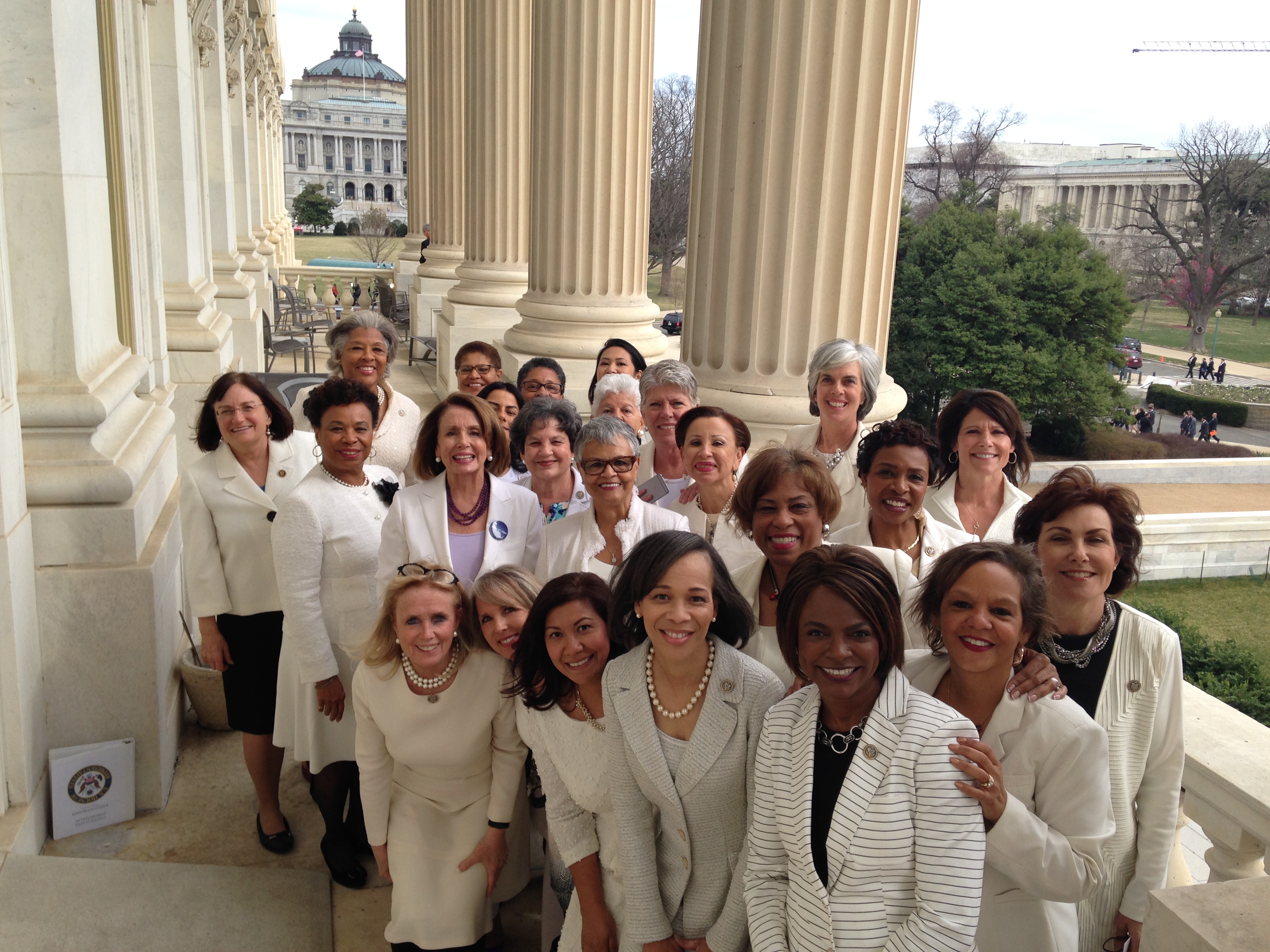 Democratic congresswomen will wear white to “stand in solidarity with the women of our nation."