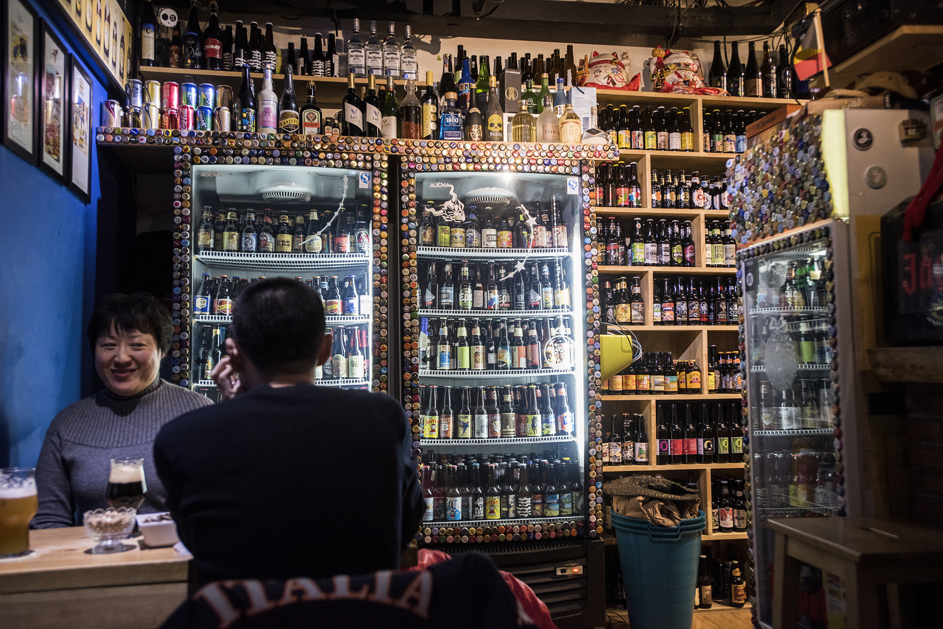 The emergence of craft beers, domestic and imported, in ChinaCorner, one of a number of bottle shops opening in Chinese cities, carries over 300 different kinds of imported beers.