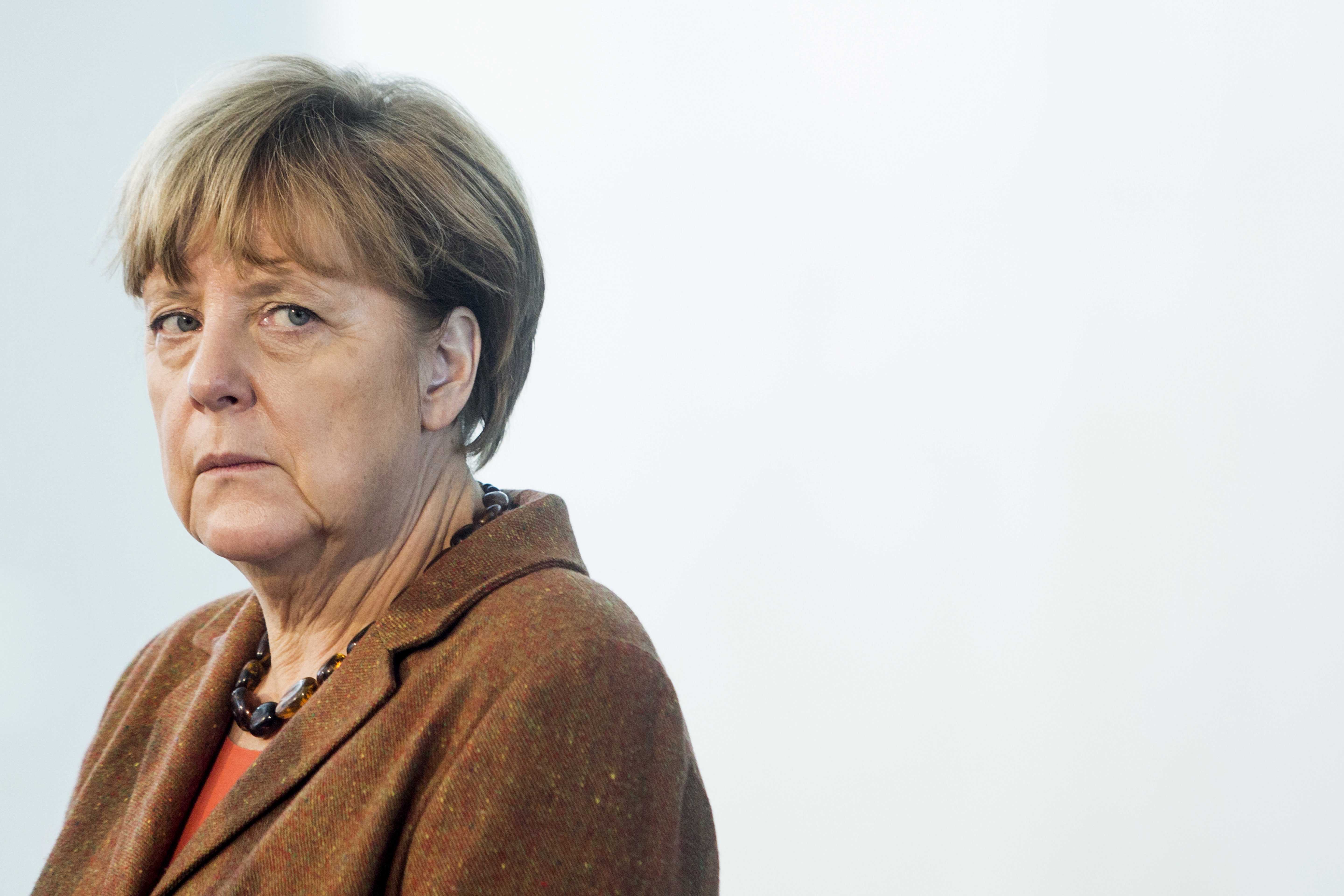 German Chancellor Merkel Gives A Joint Press Conference With Austrian Chancellor Faymann