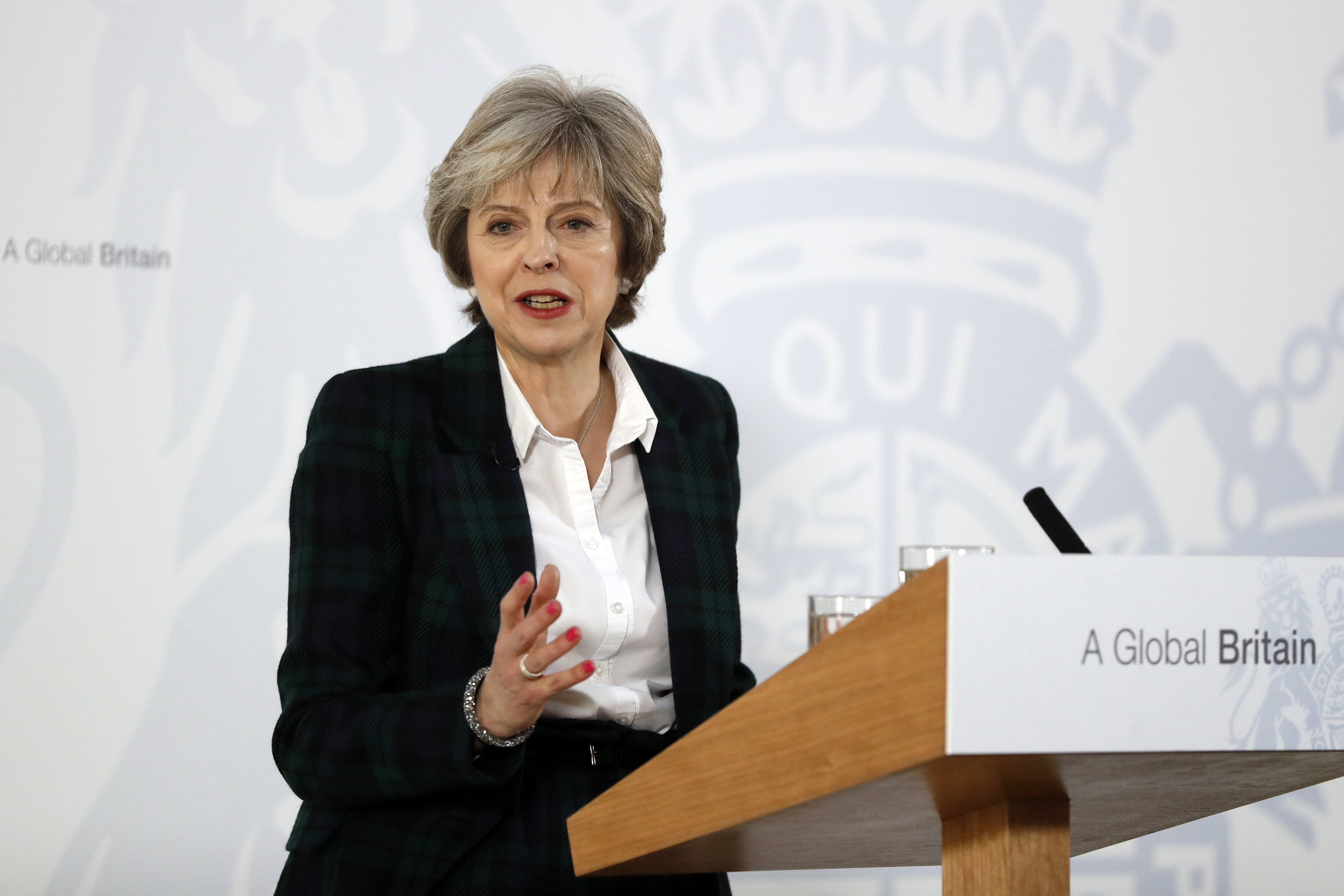 The British Prime Minister Delivers Her Brexit Speech